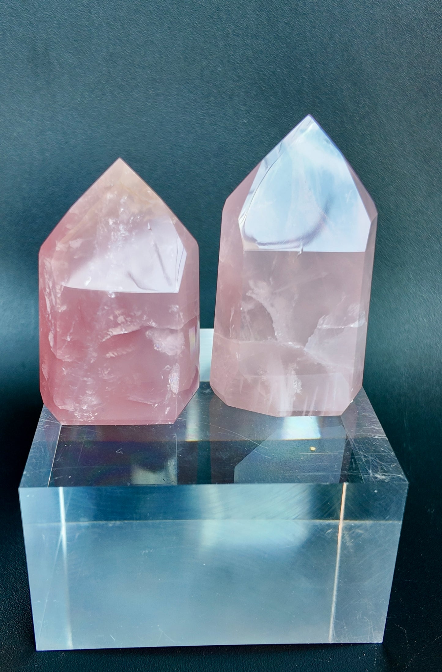 Mini Rose Quartz Tower- MRT4