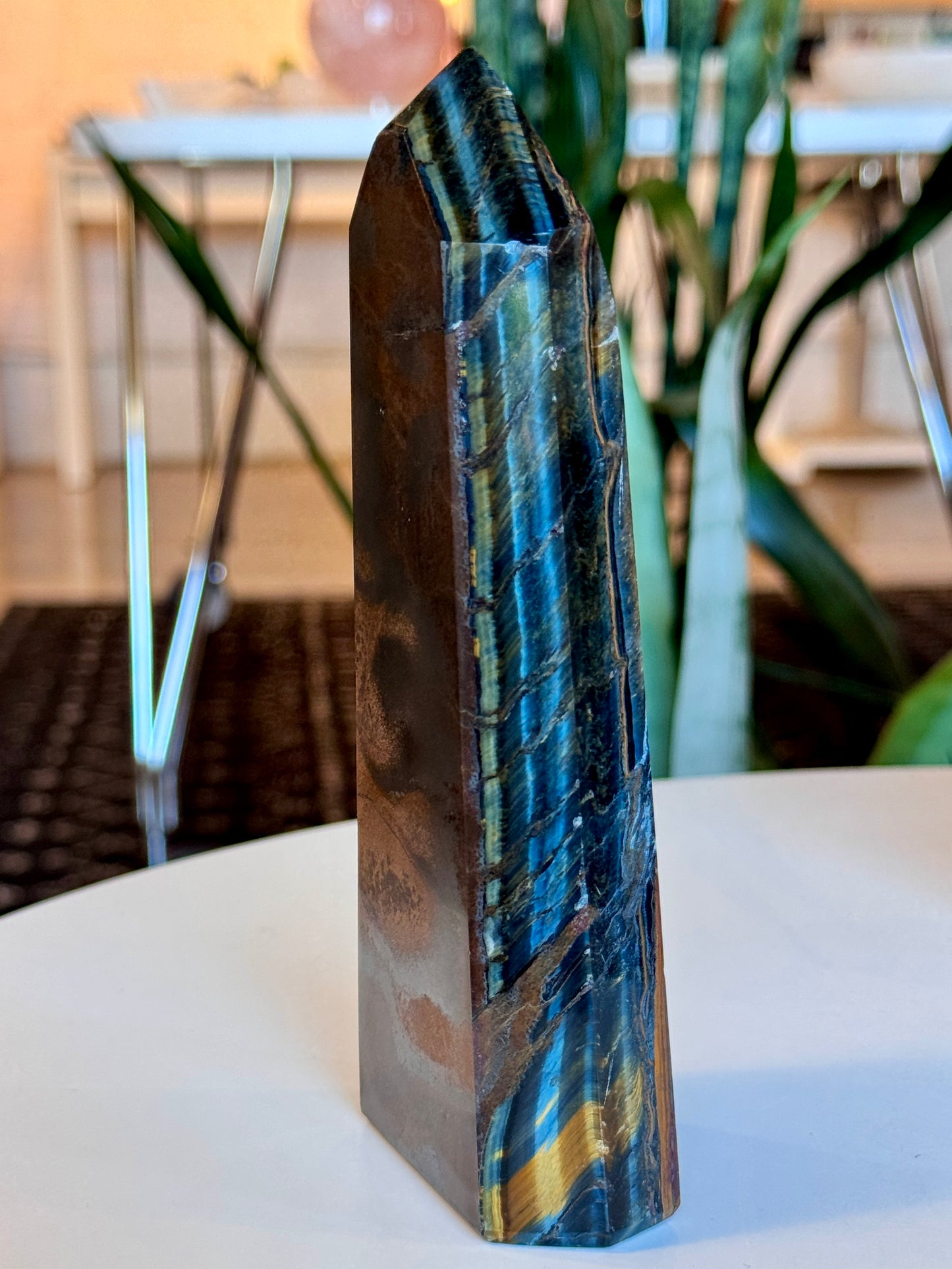 Blue Tigers Eye Tower