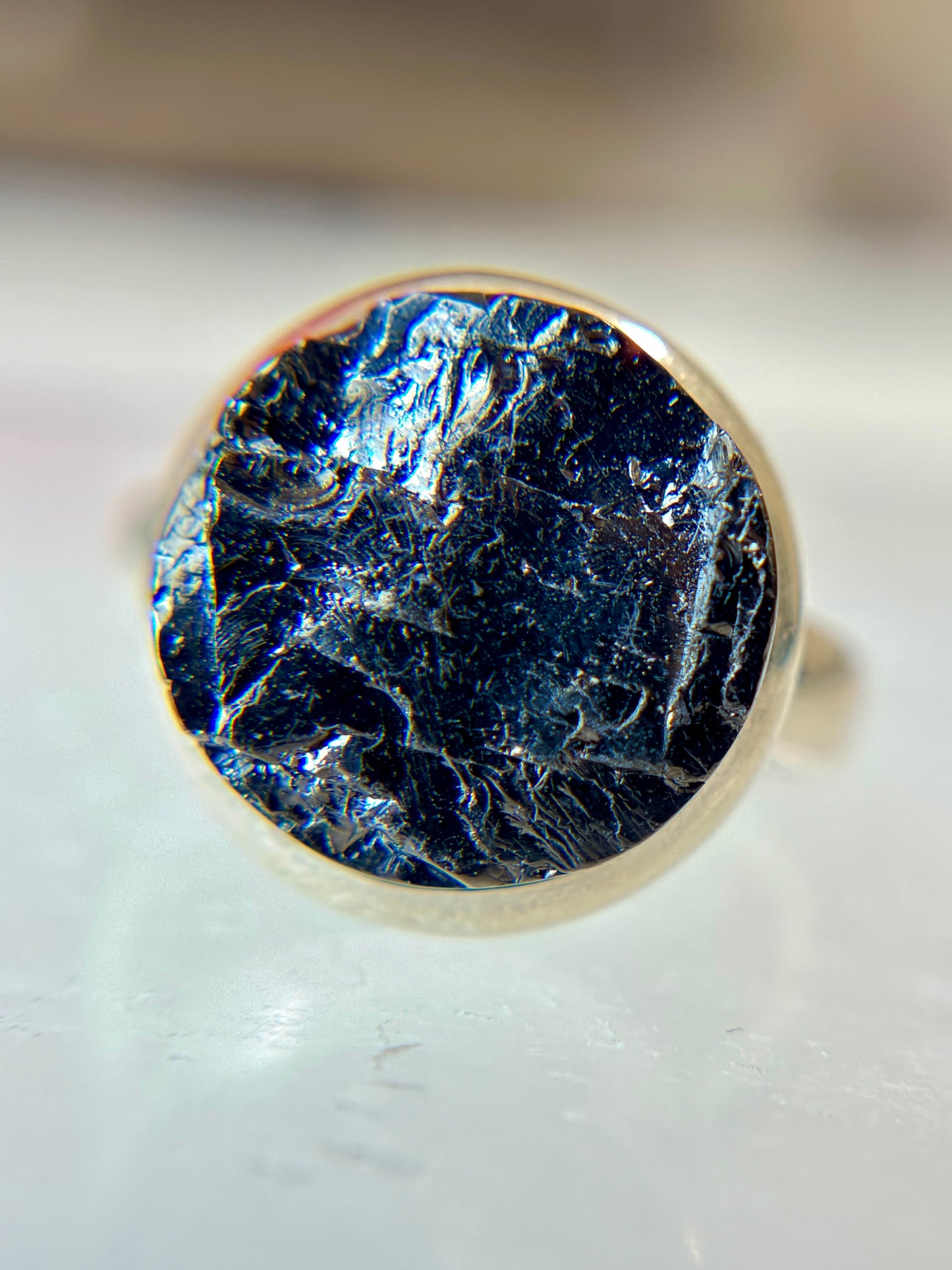 Shungite from Russia Ring Size 9