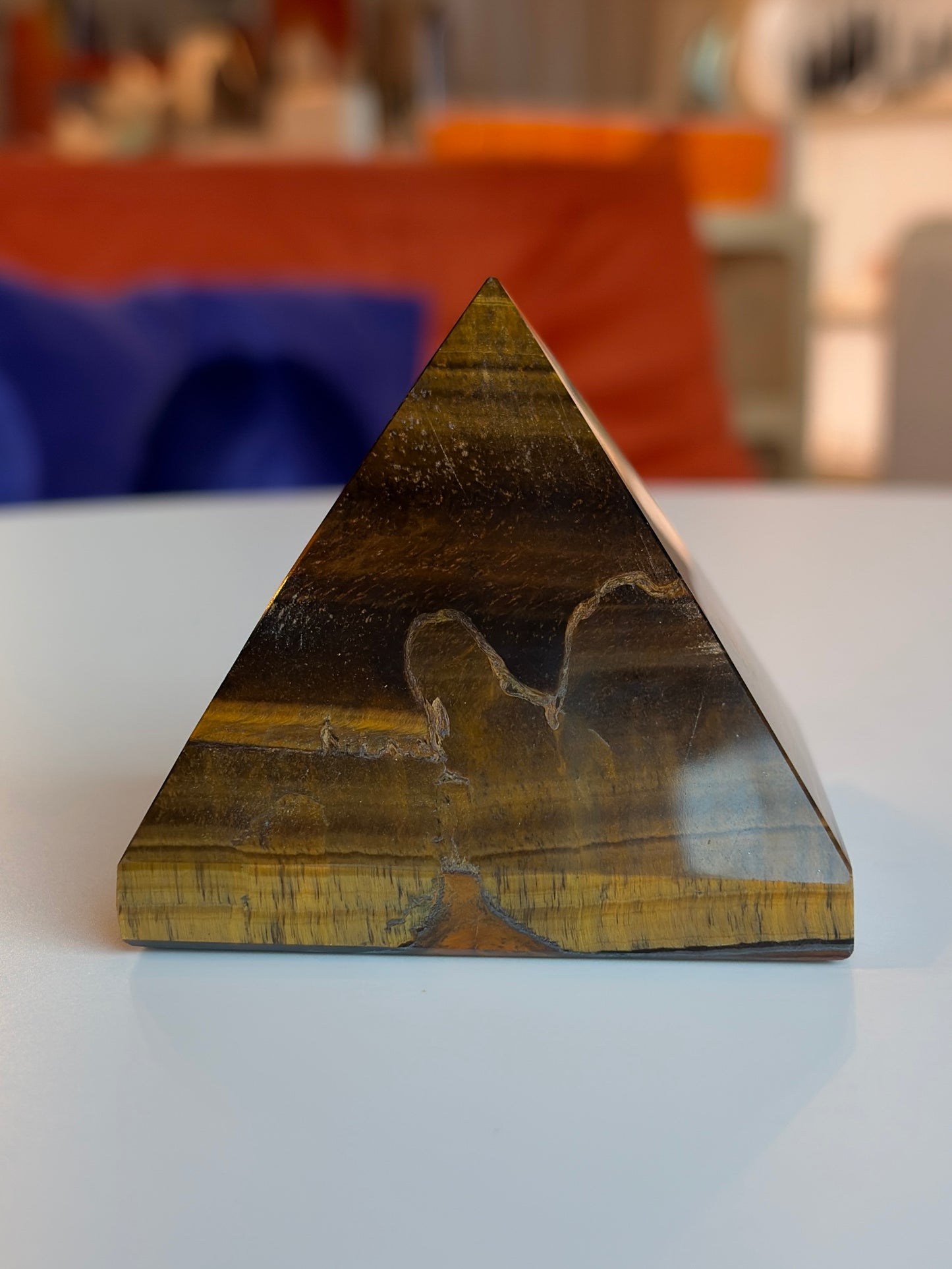 Large Tiger’s Eye Pyramid