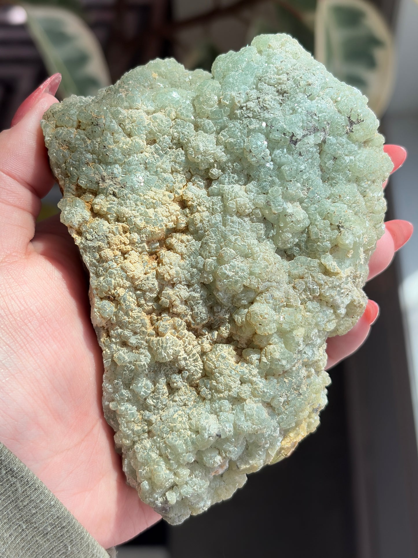 Prehnite with Epidote Cluster