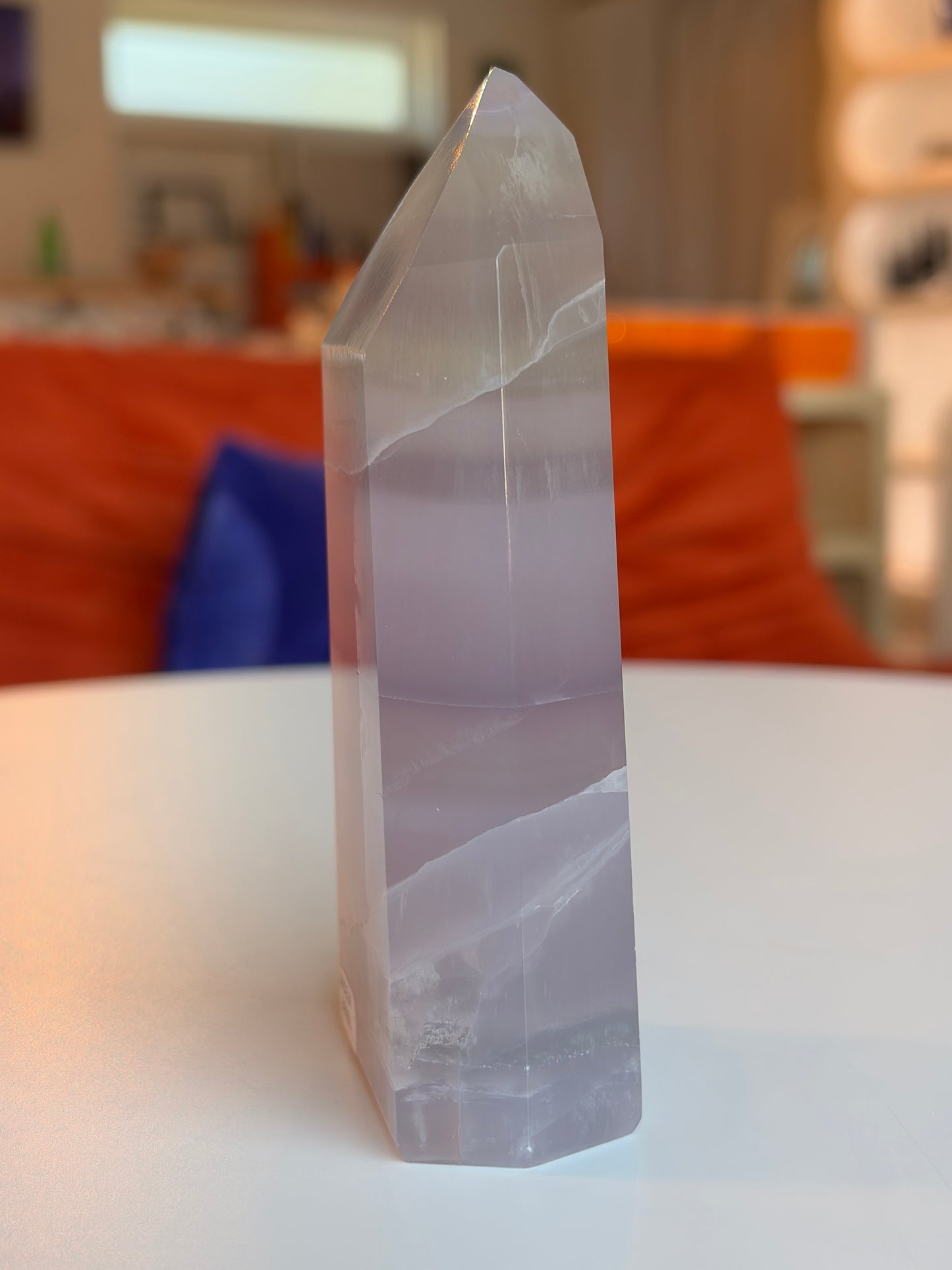 Lavender Rainbow Fluorite Tower LF07