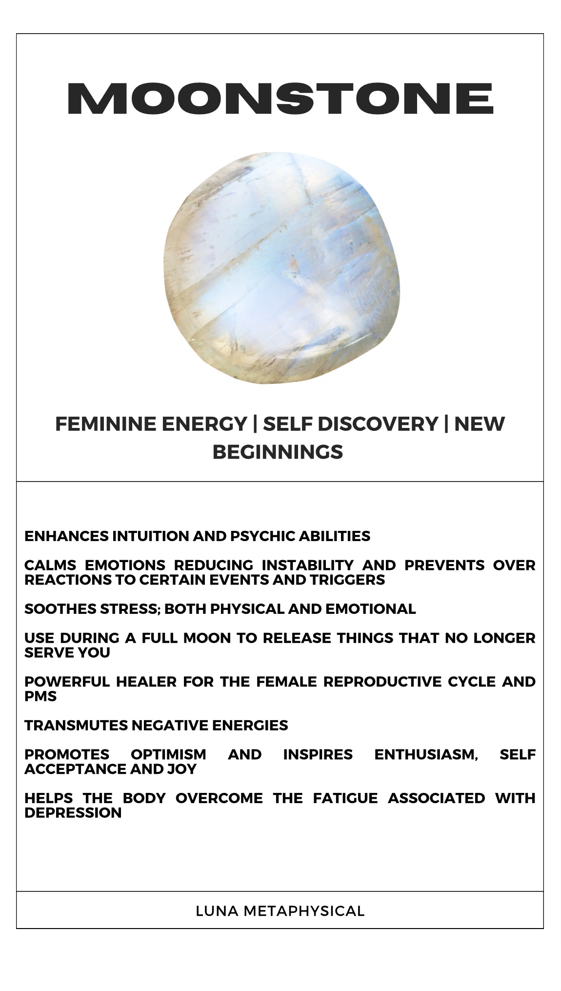 Rainbow Moonstone Palmstone