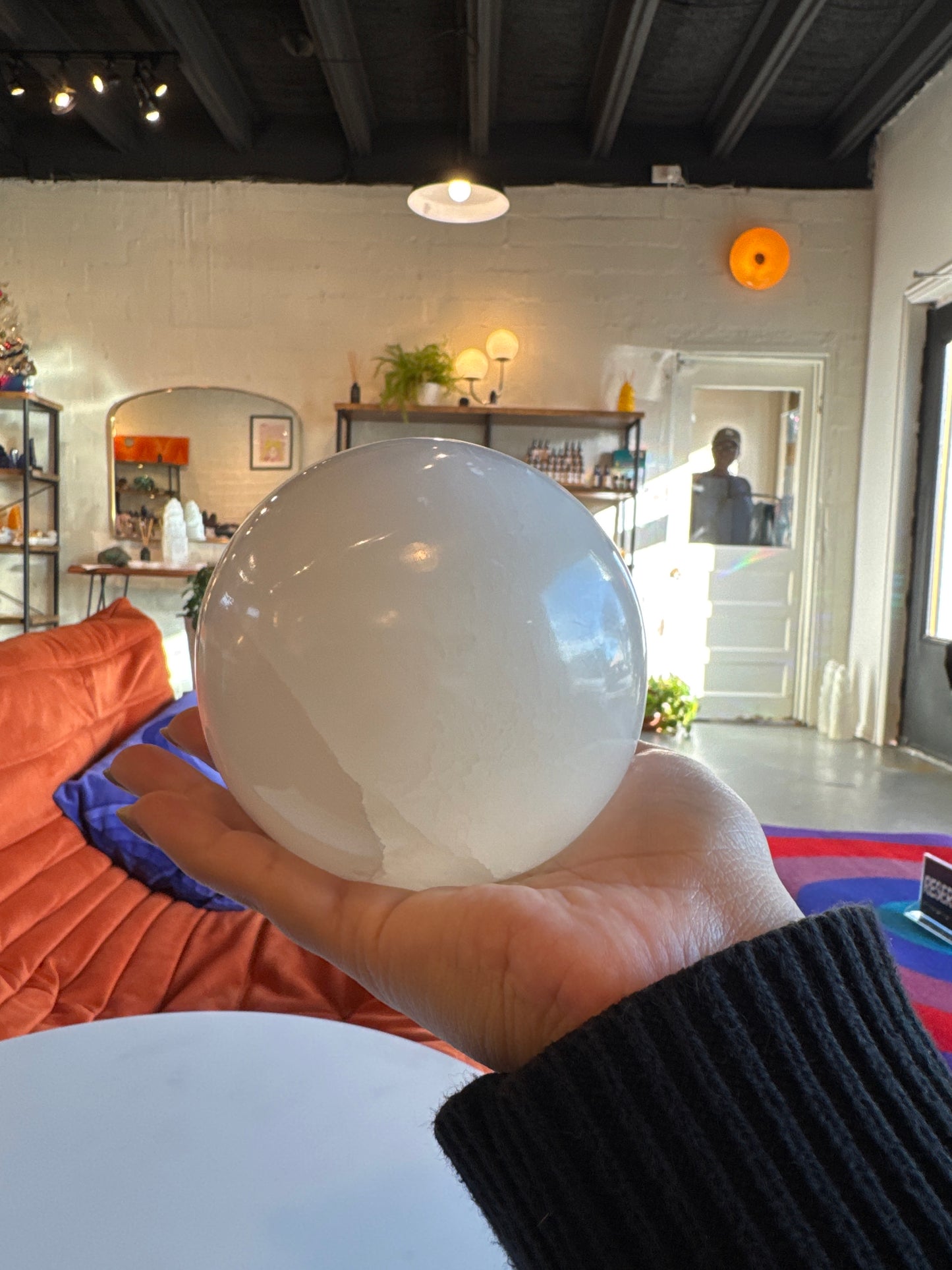 Large Selenite Orb/Sphere
