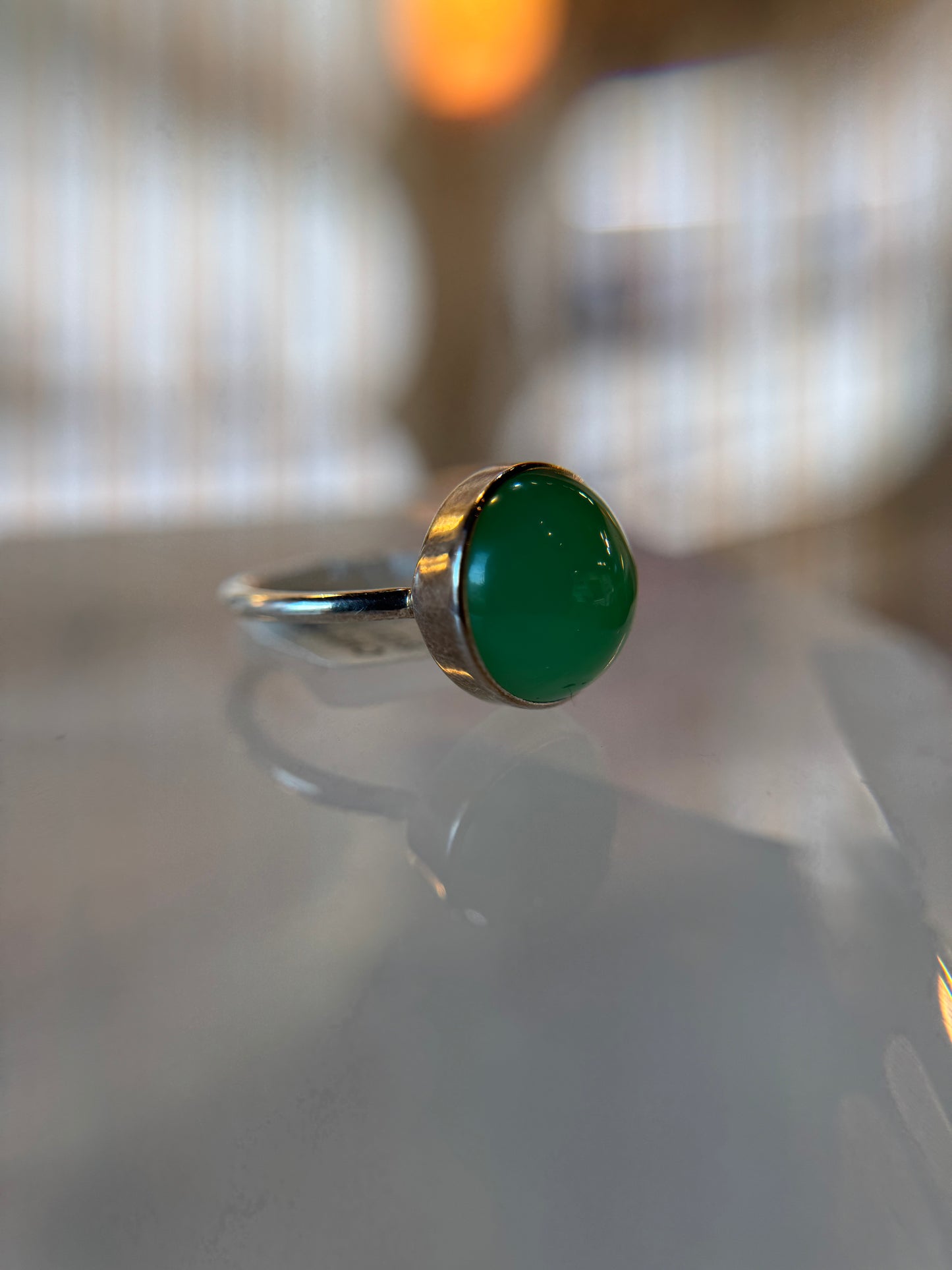 Chrysoprase Ring Size 7