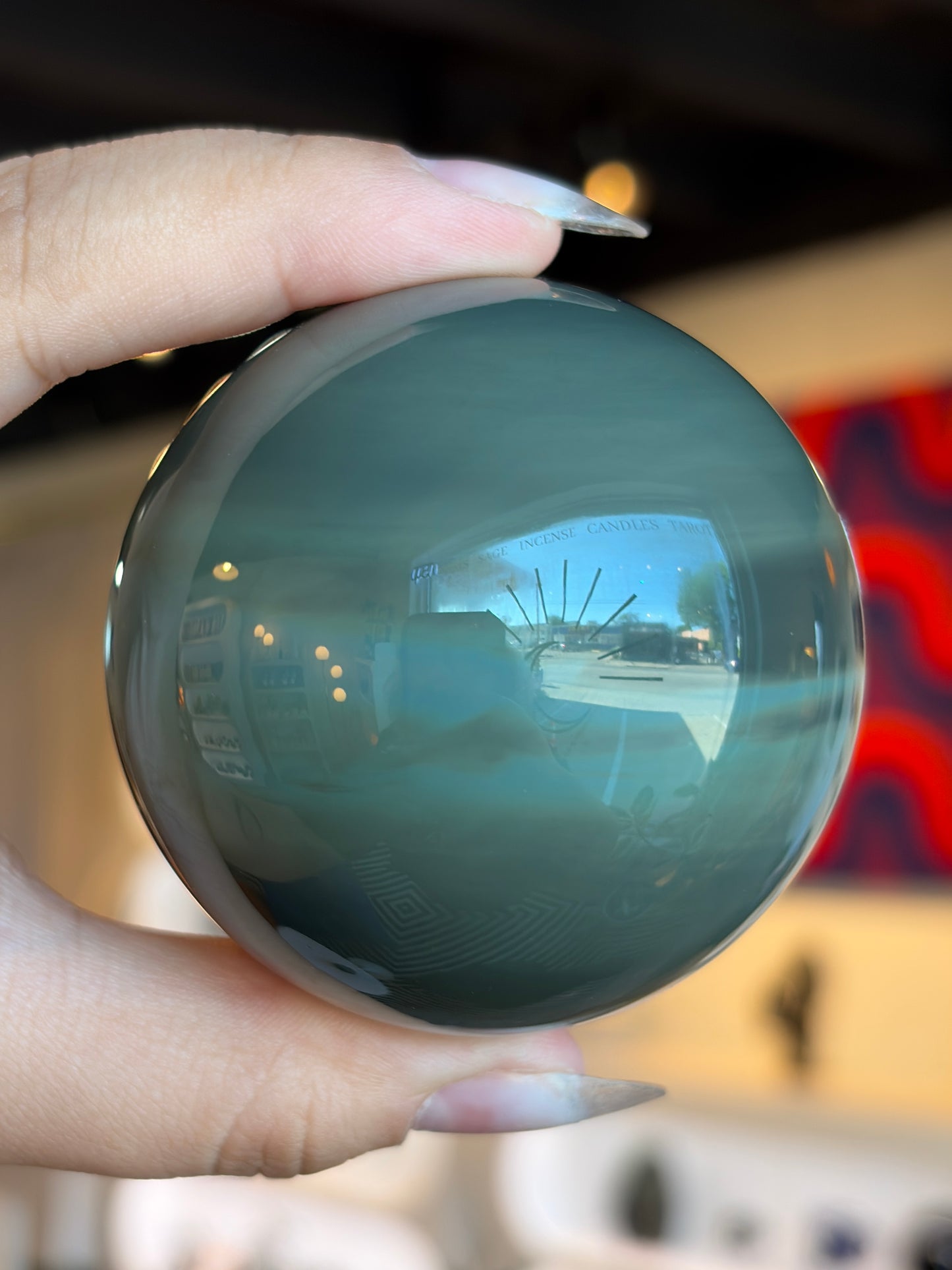 Platinum Obsidian Sphere