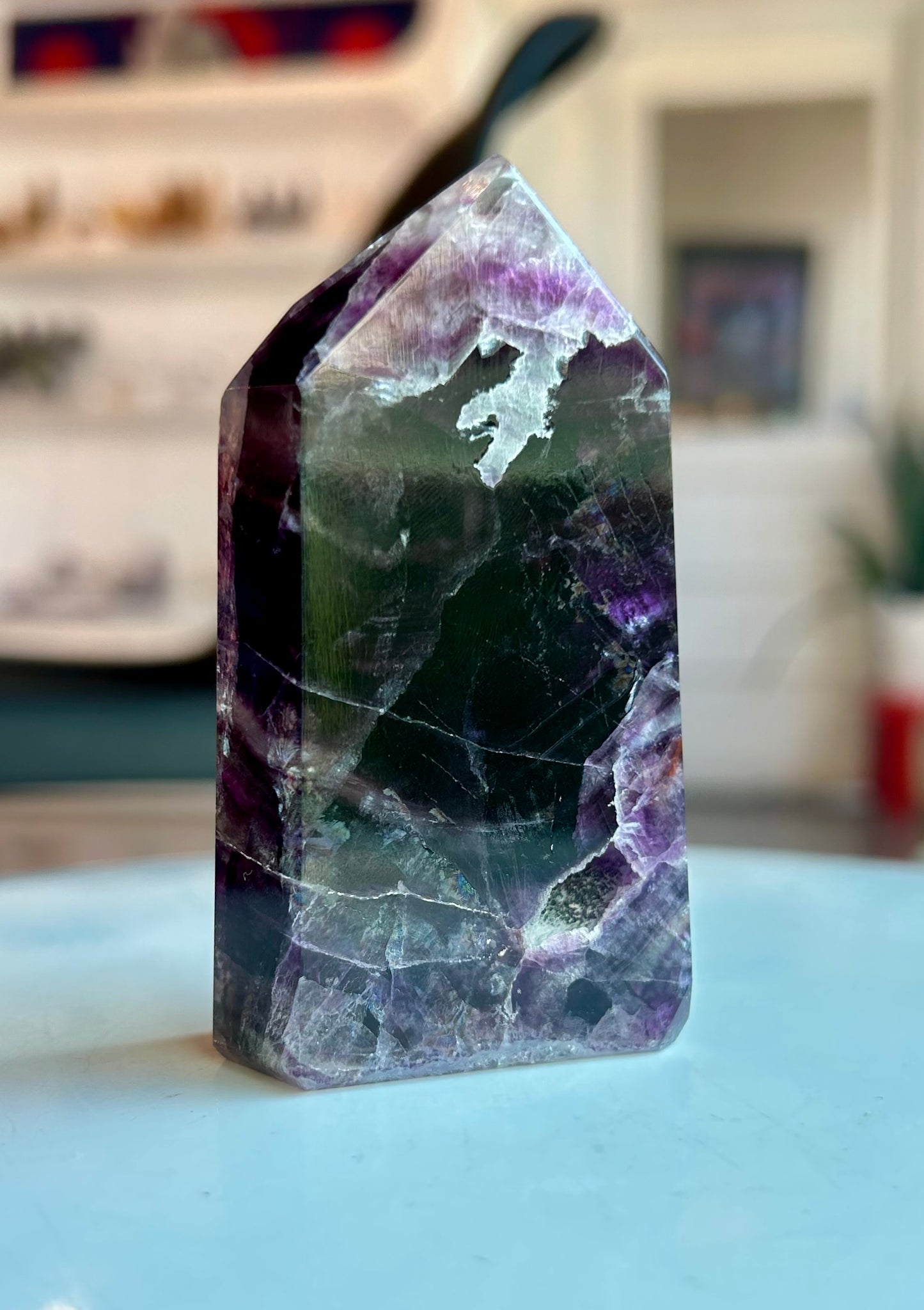 Rainbow Fluorite Tower- RF13