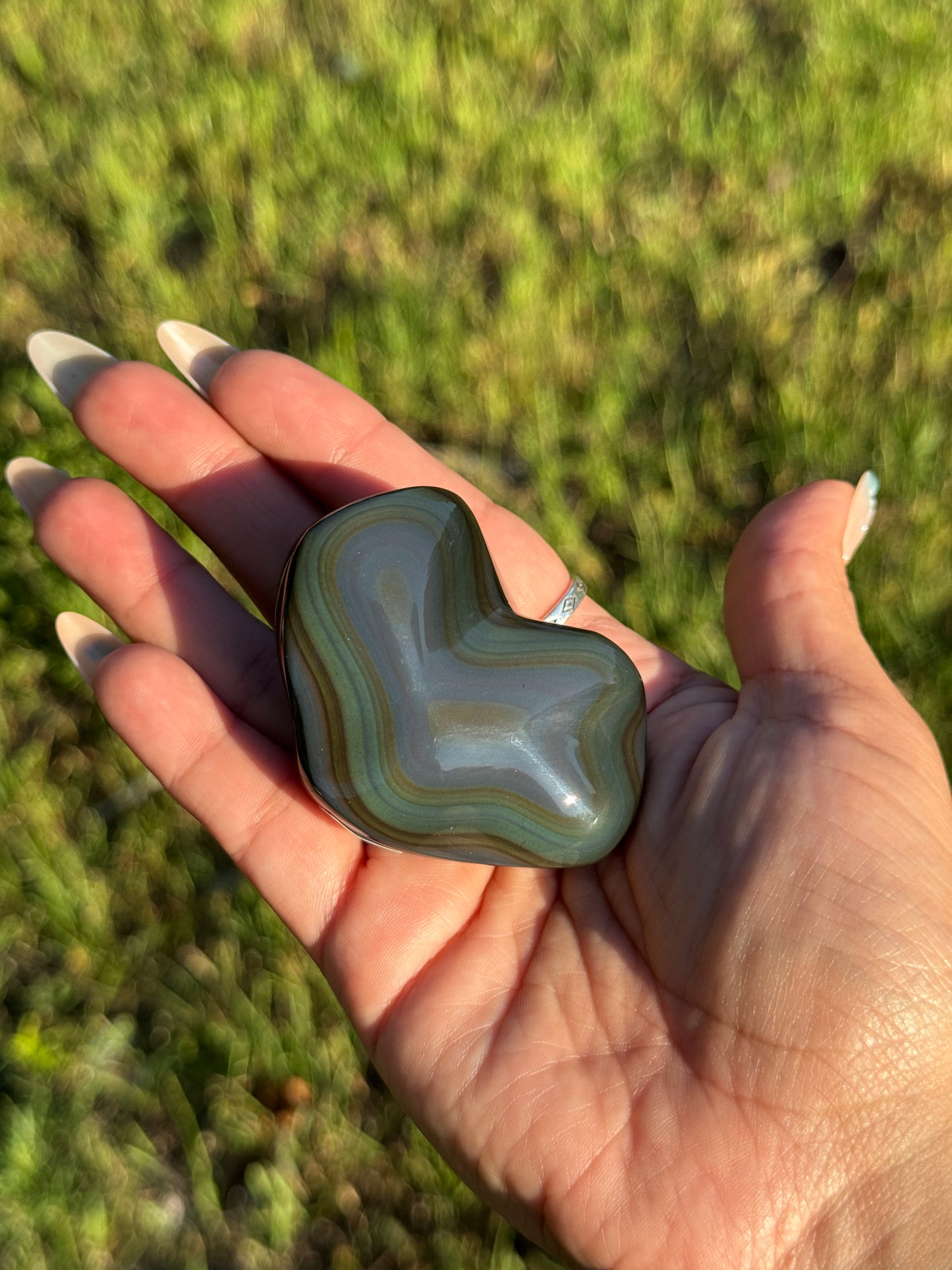 High Grade Rainbow Obsidian Polished Freeform from Mexico | RO-7
