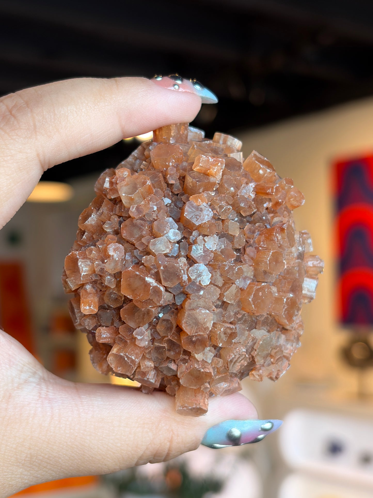 Red Aragonite Large Star Burst
