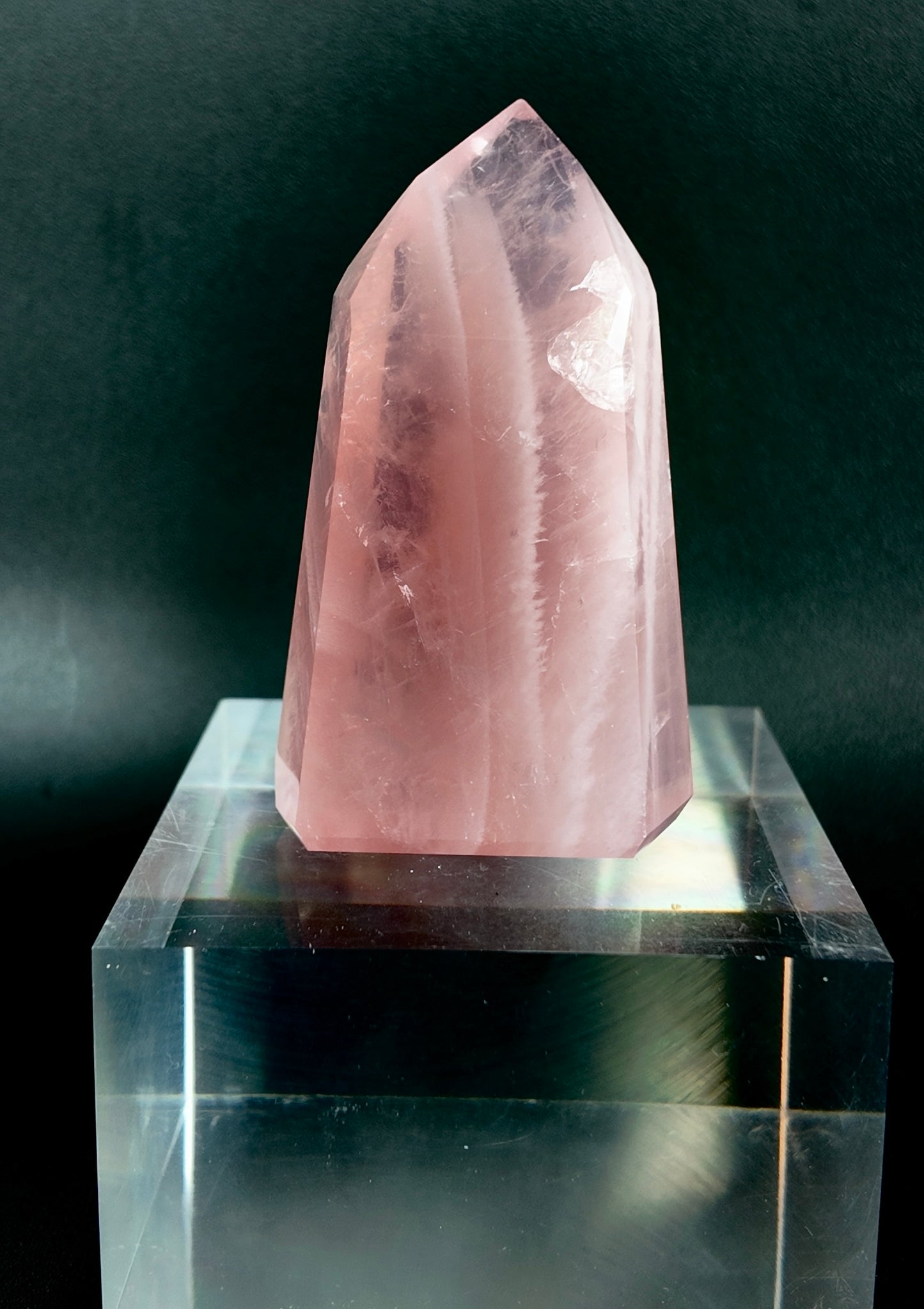 Mini Rose Quartz Tower- MRT7