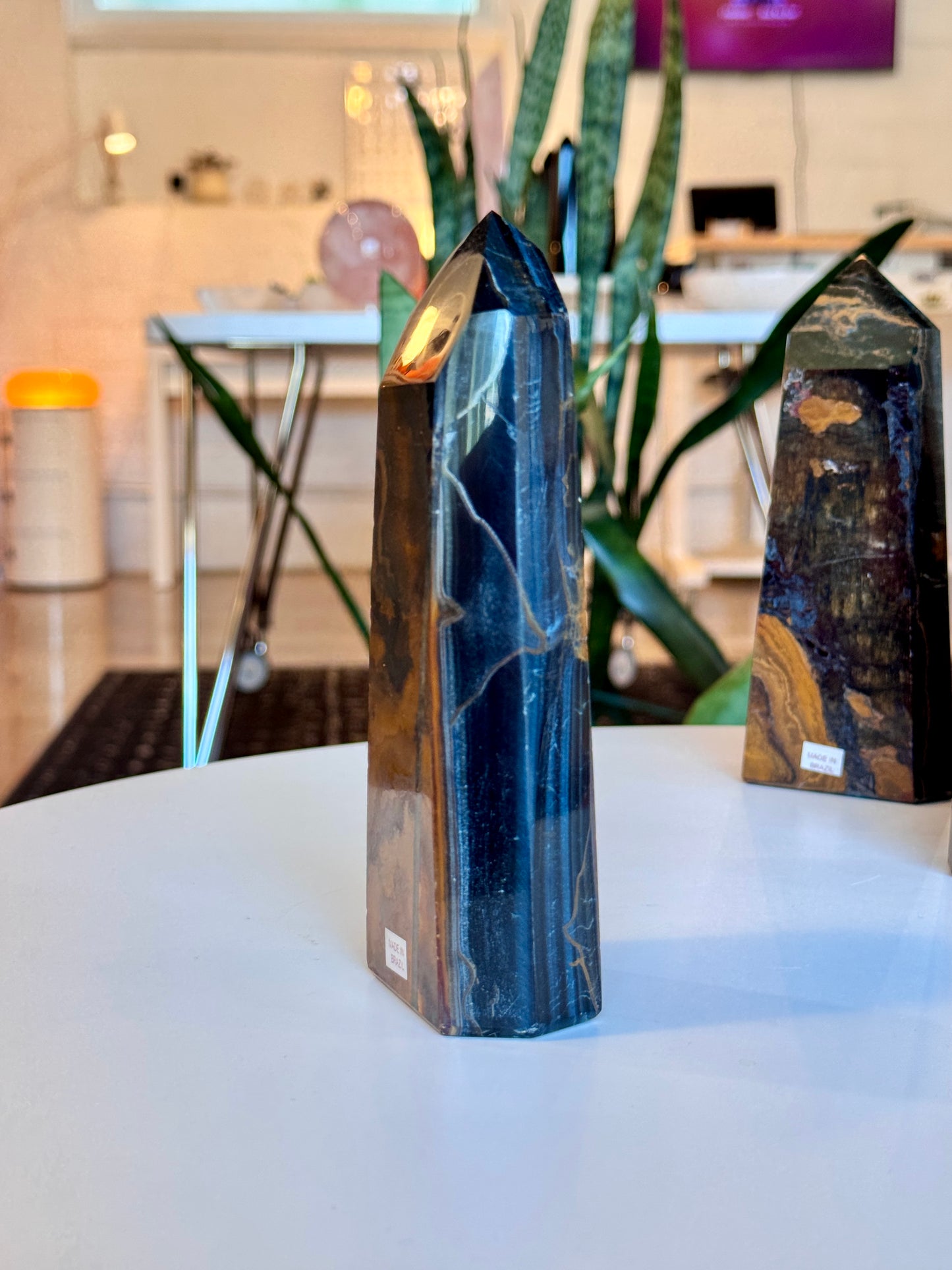 Blue Tigers Eye Tower