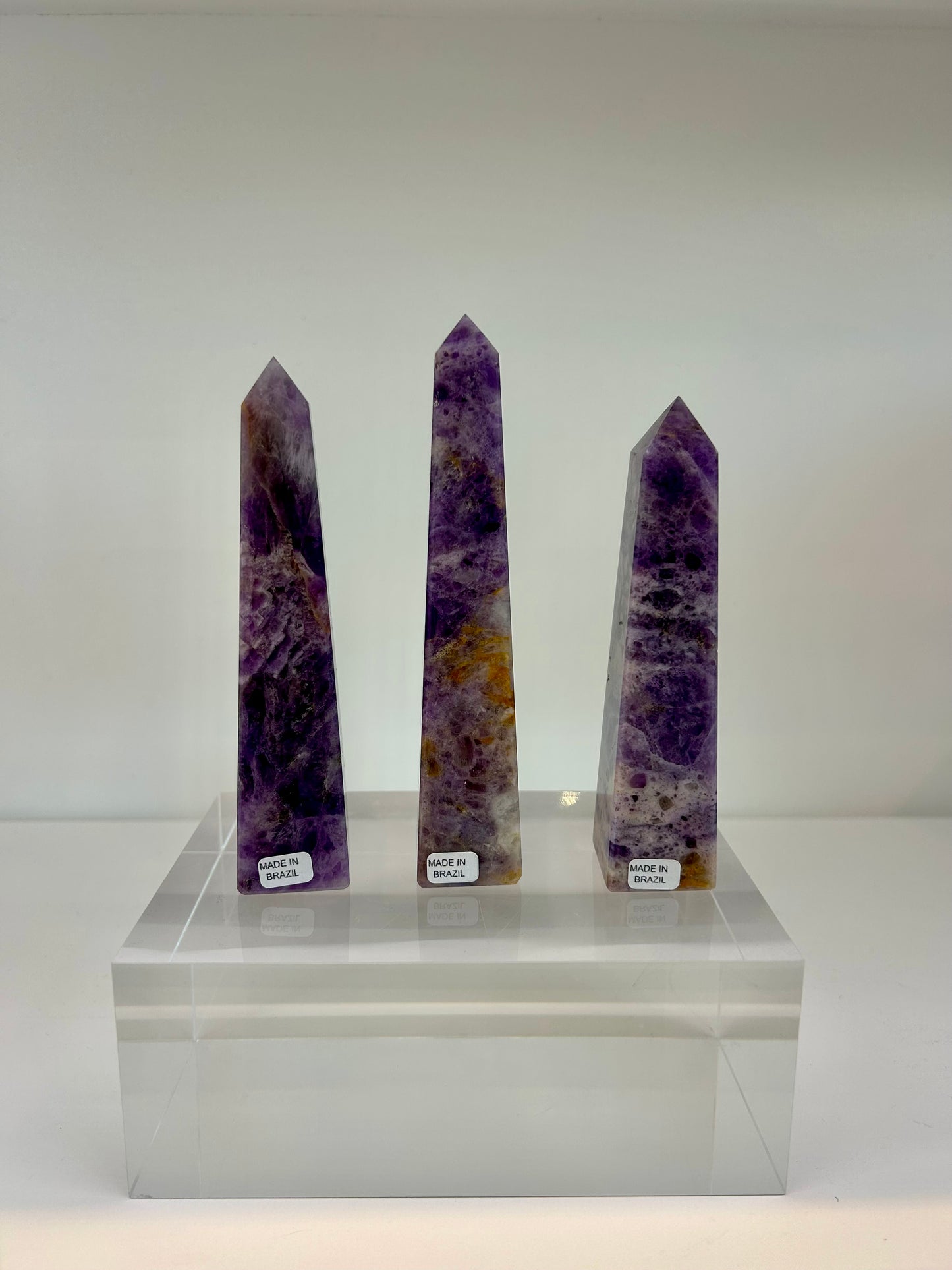 Brazilian Chevron Amethyst Tower -CAT1
