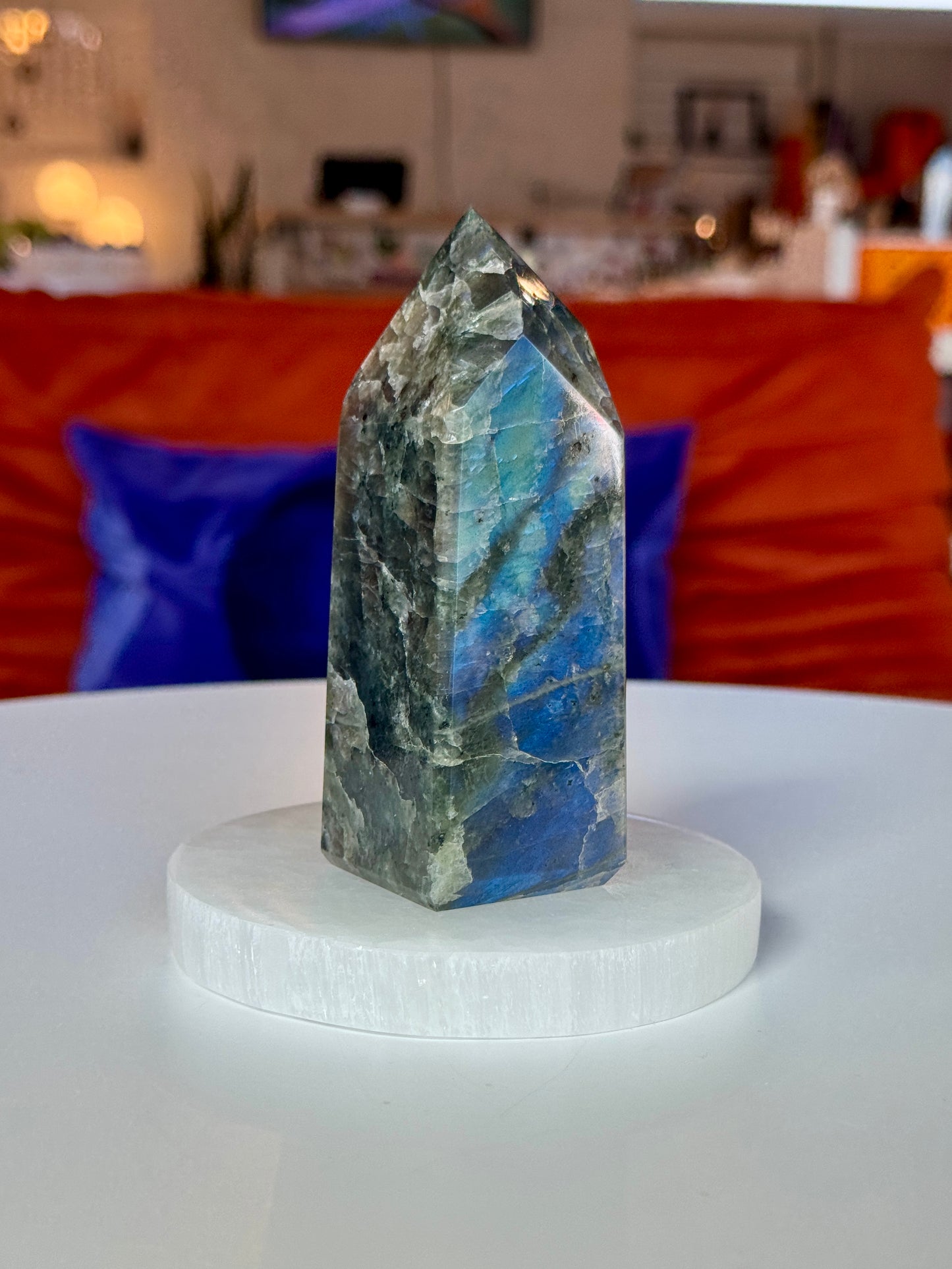 High Flash Labradorite Tower - LB13