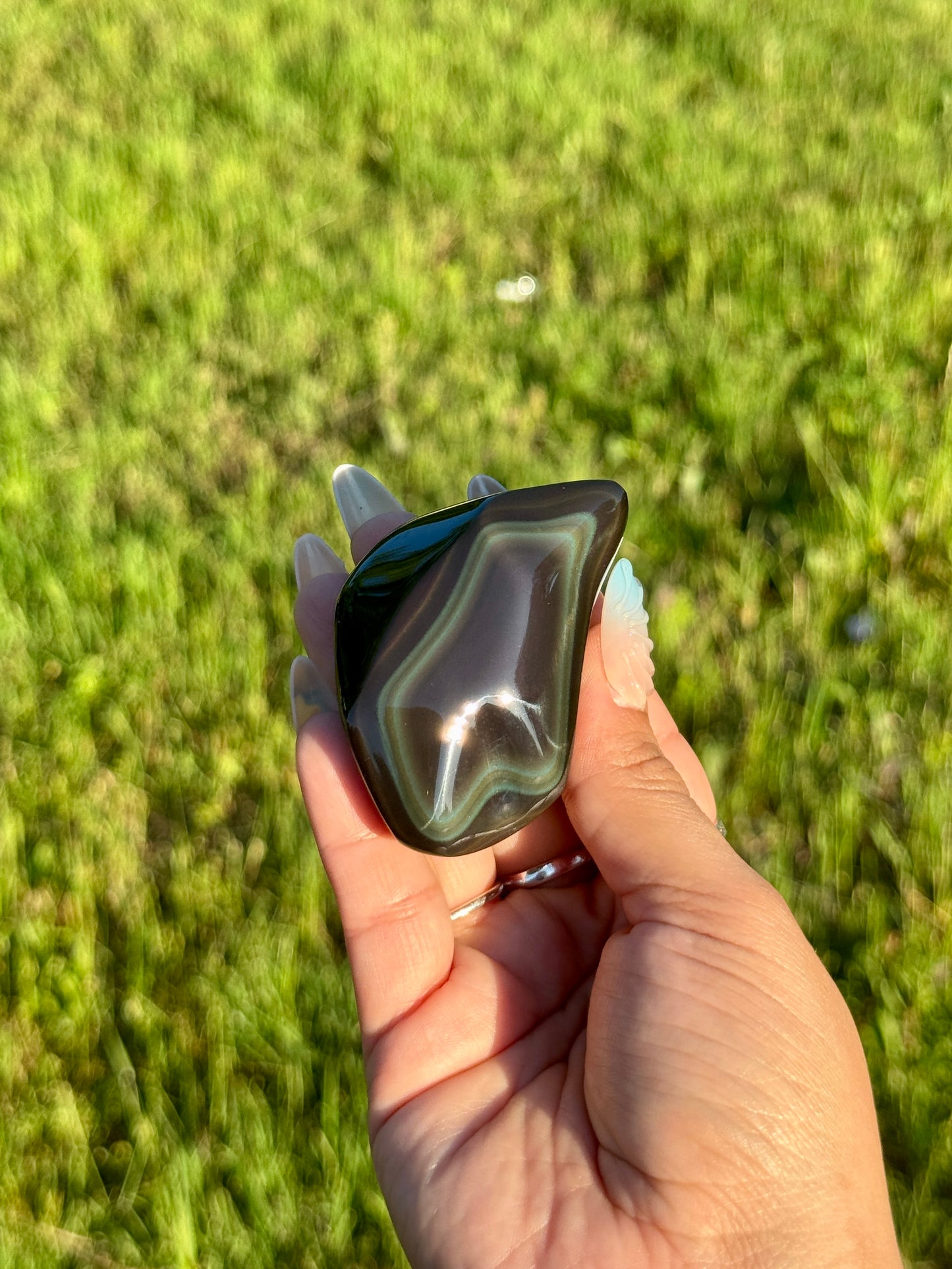High Grade Rainbow Obsidian Freeform π Mexico | RO-5