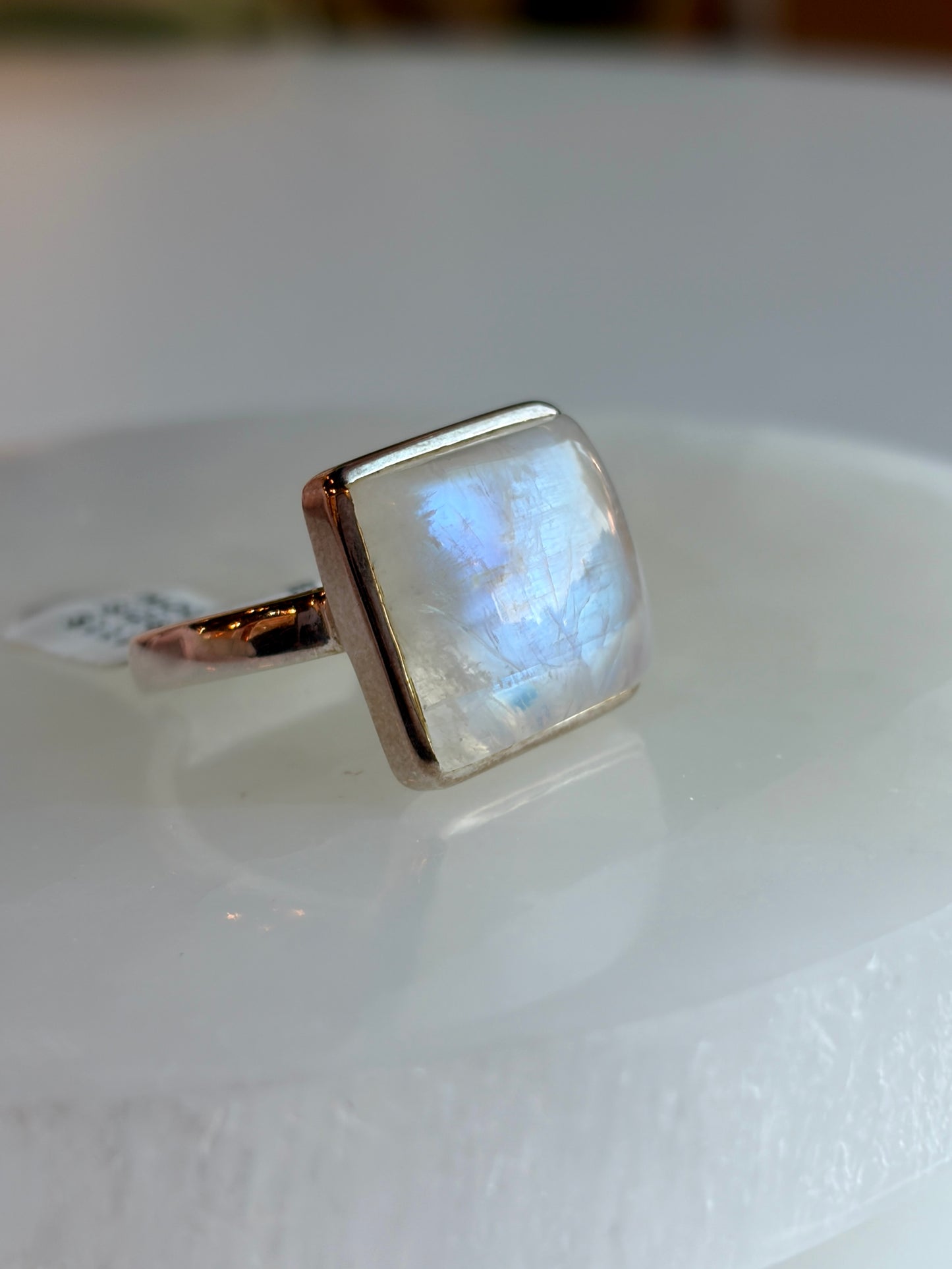 Rainbow Moonstone Ring Size 10