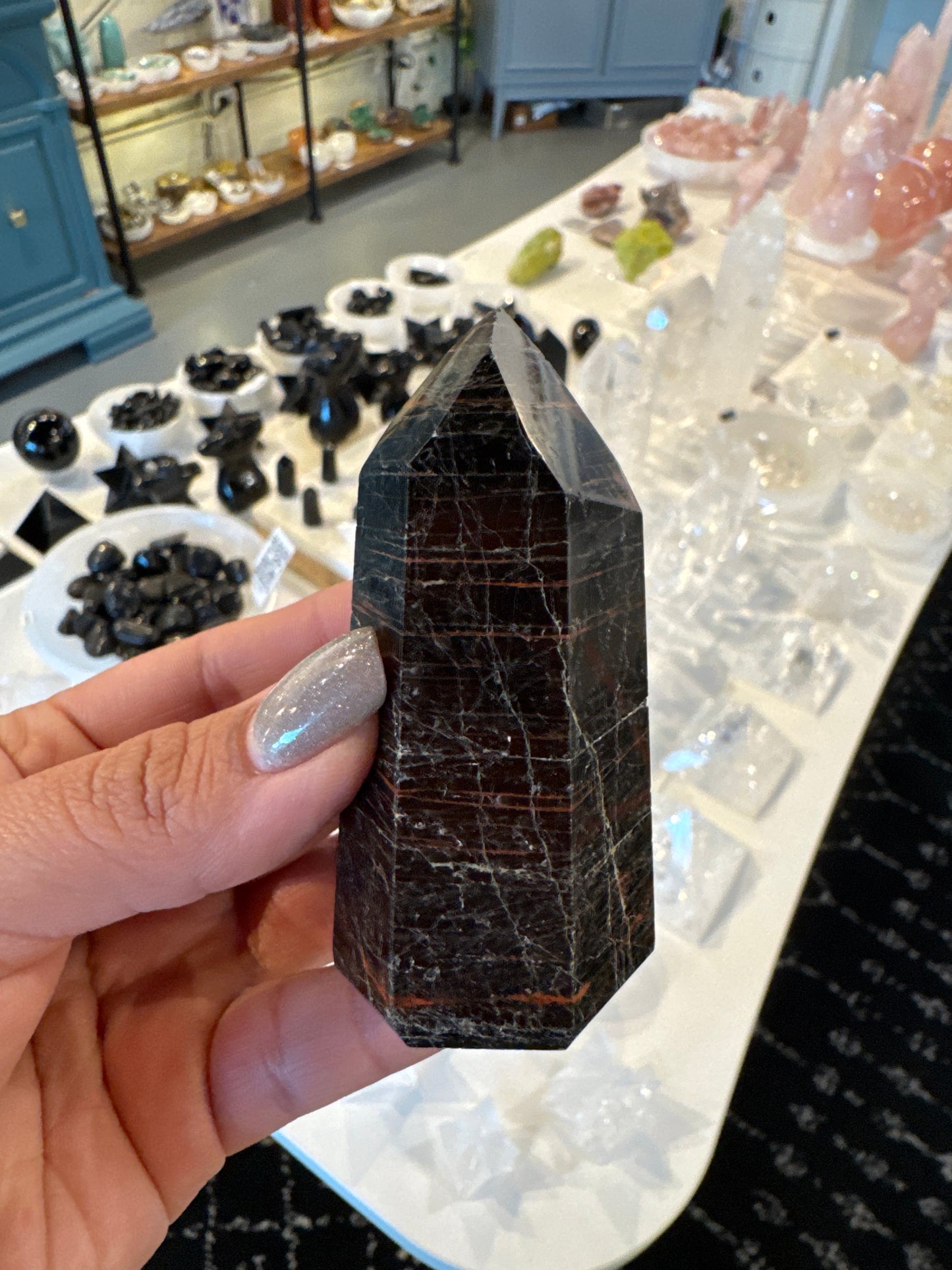 Tourmaline and Red Jasper Tower #2