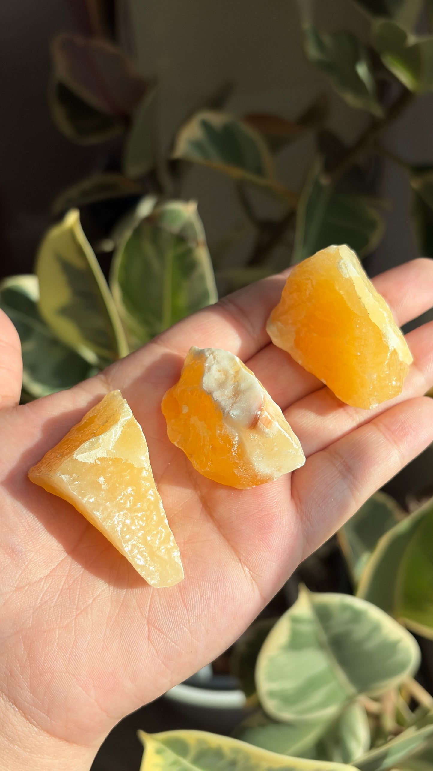 High Grade Mexican Raw Orange Calcite
