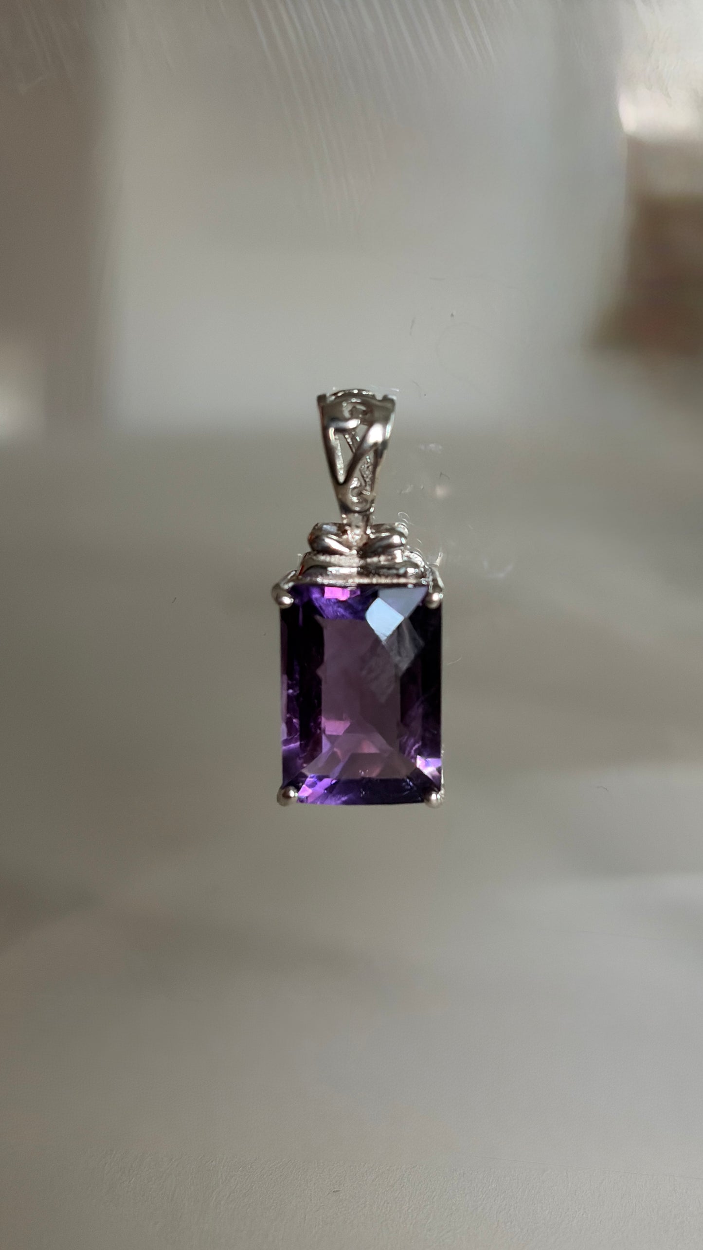 Amethyst Necklace Pendant