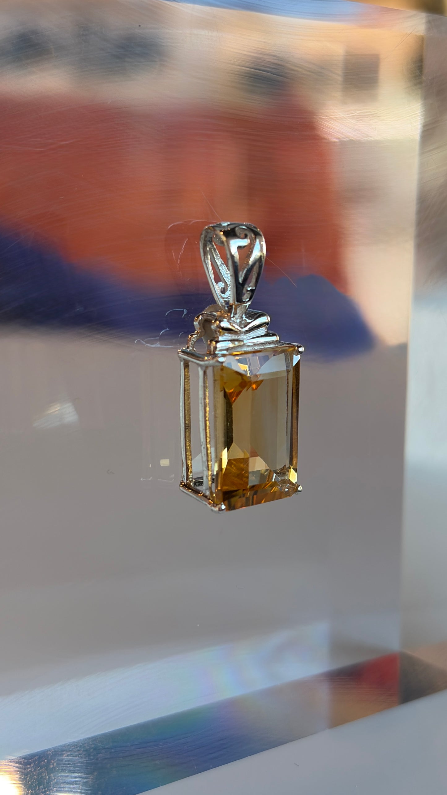 Citrine Necklace Pendant