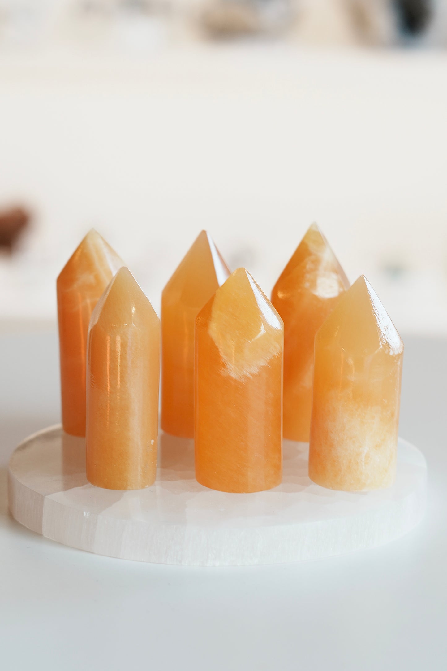 Orange Calcite Mini Tower