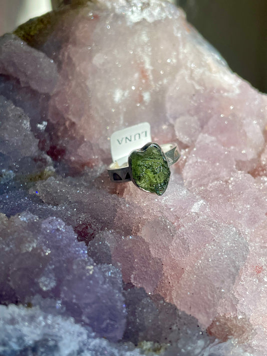Moldavite Ring Size 7 | #1059