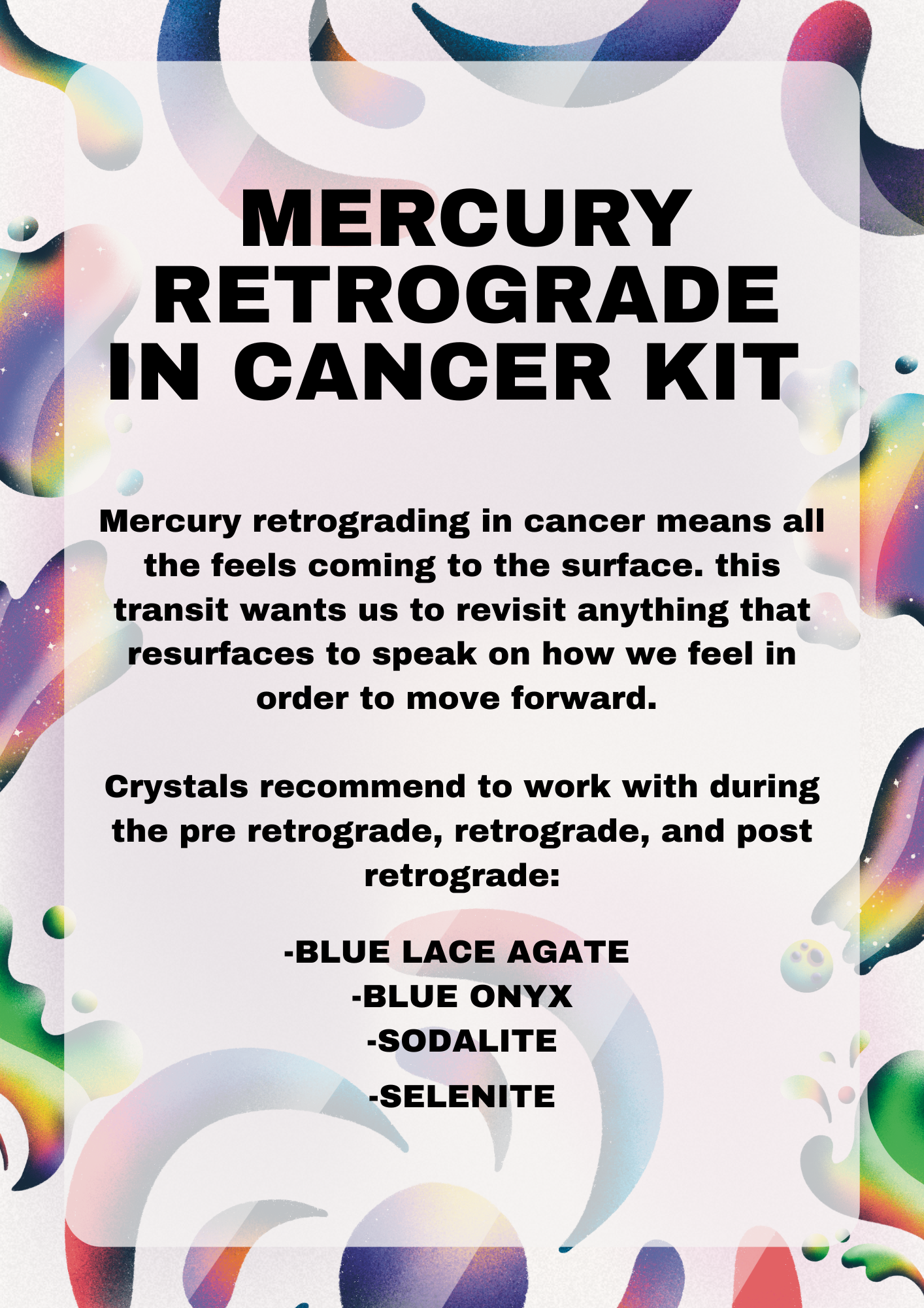 Mercury Retrograde In Cancer Kit