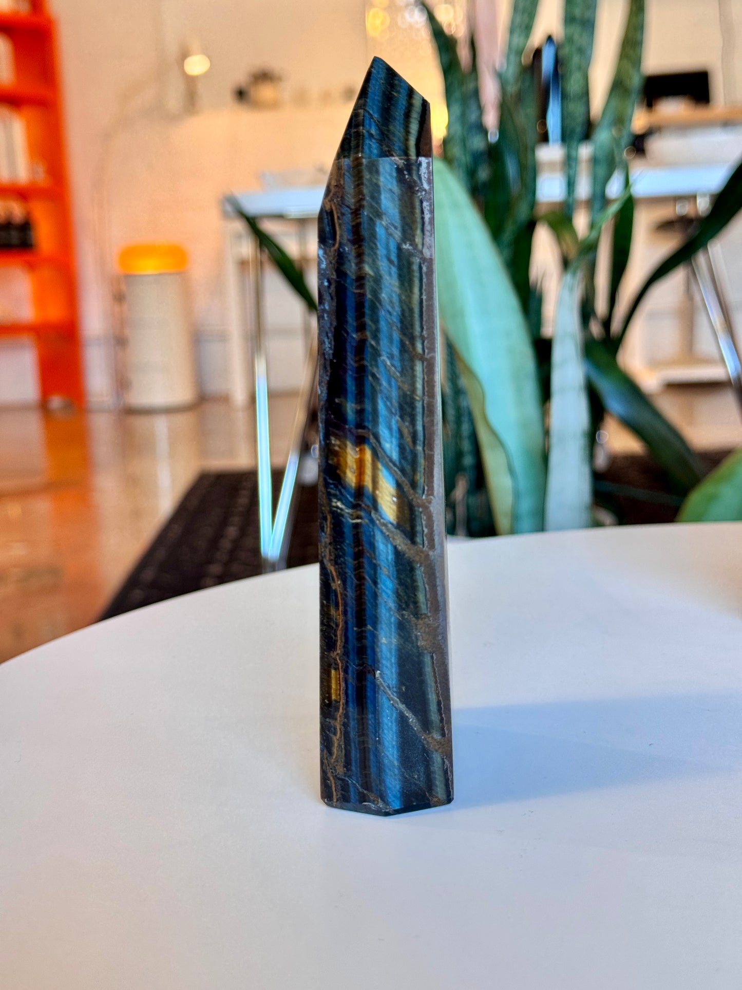 Blue Tigers Eye Tower