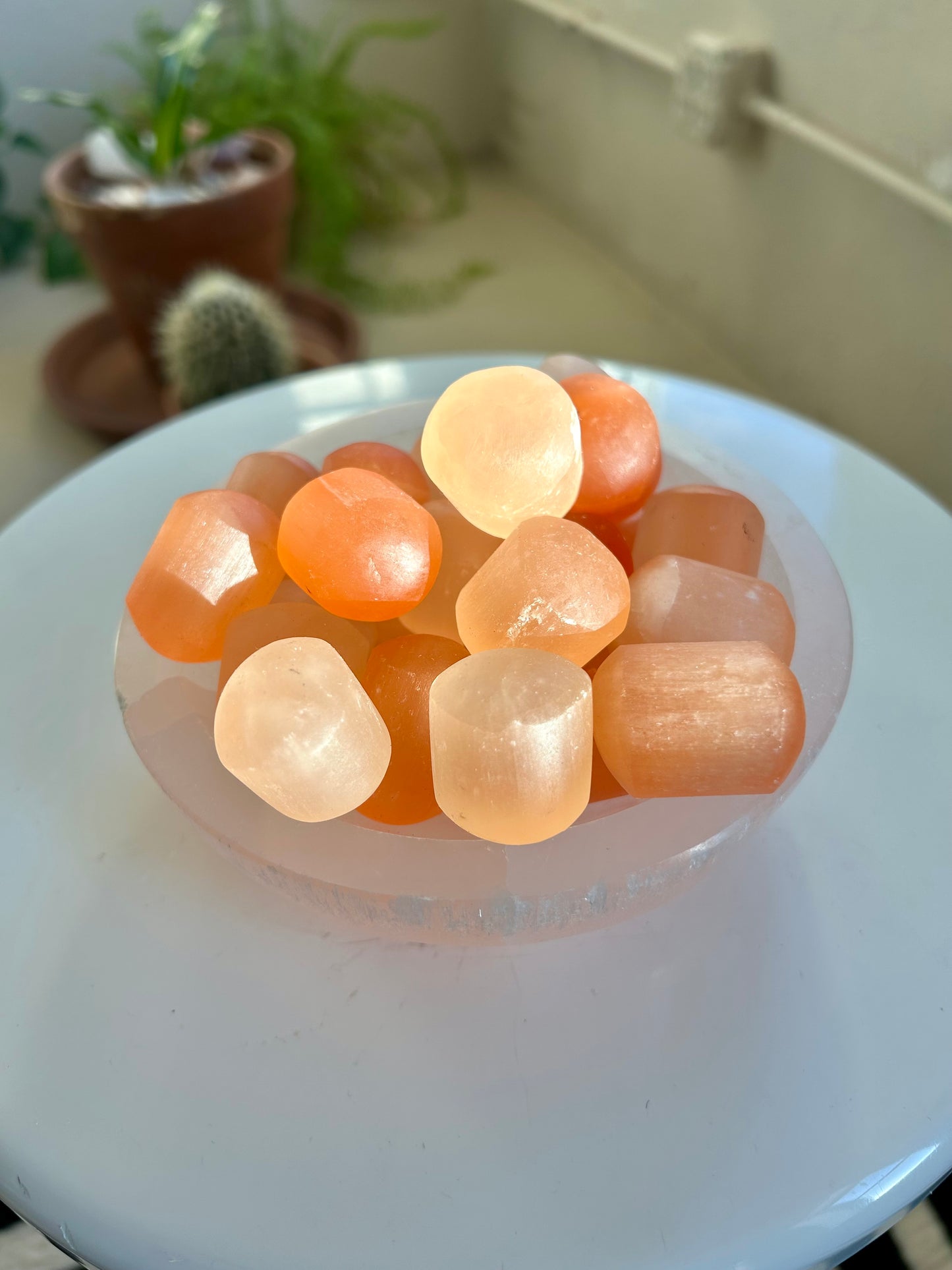 Peach Selenite Marshmallow
