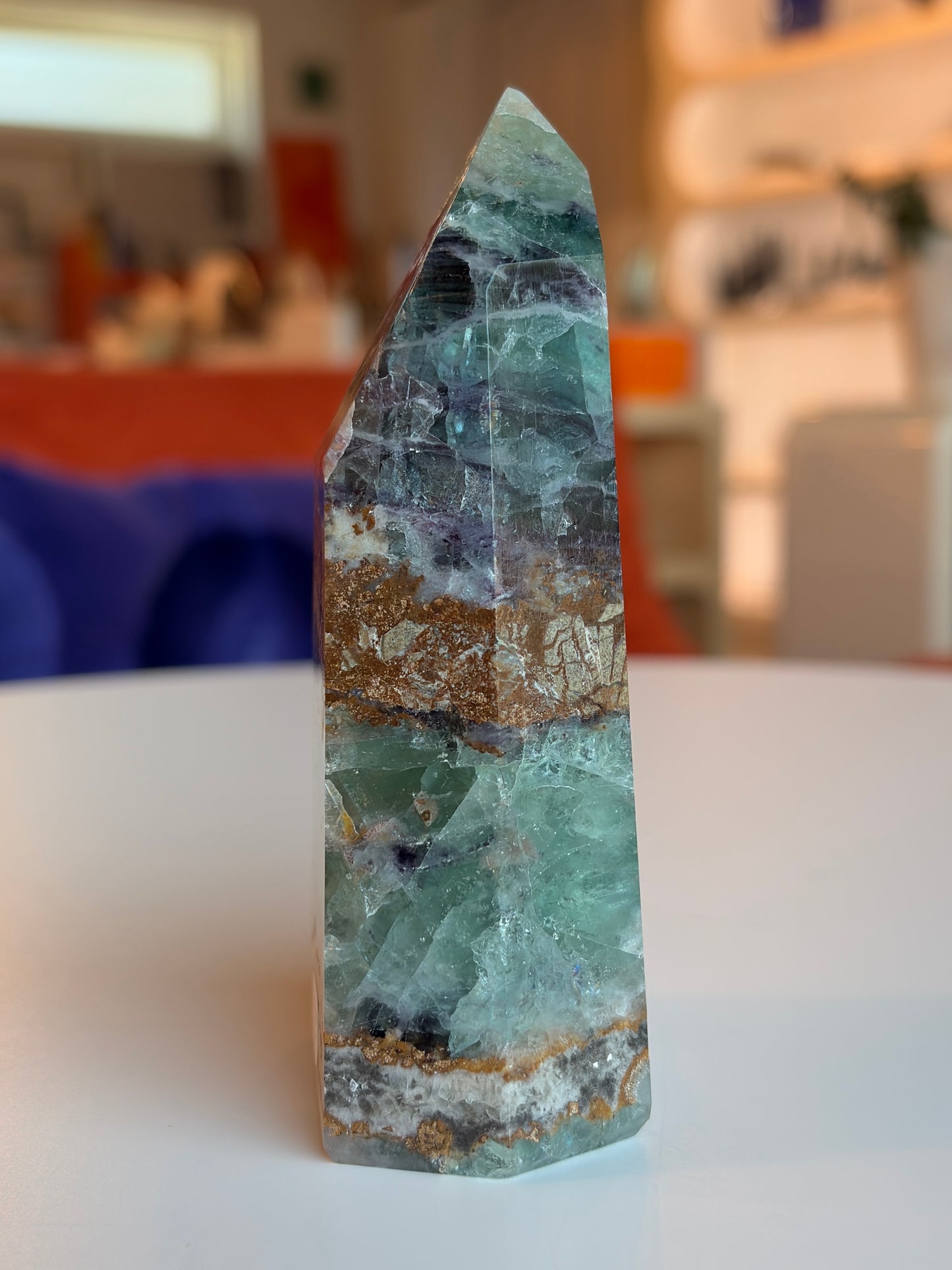 Rainbow Fluorite Tower RF-2