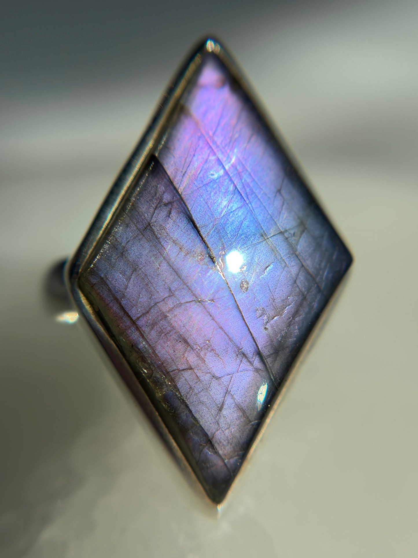 Labradorite Ring Size 10 - Sterling Silver .925