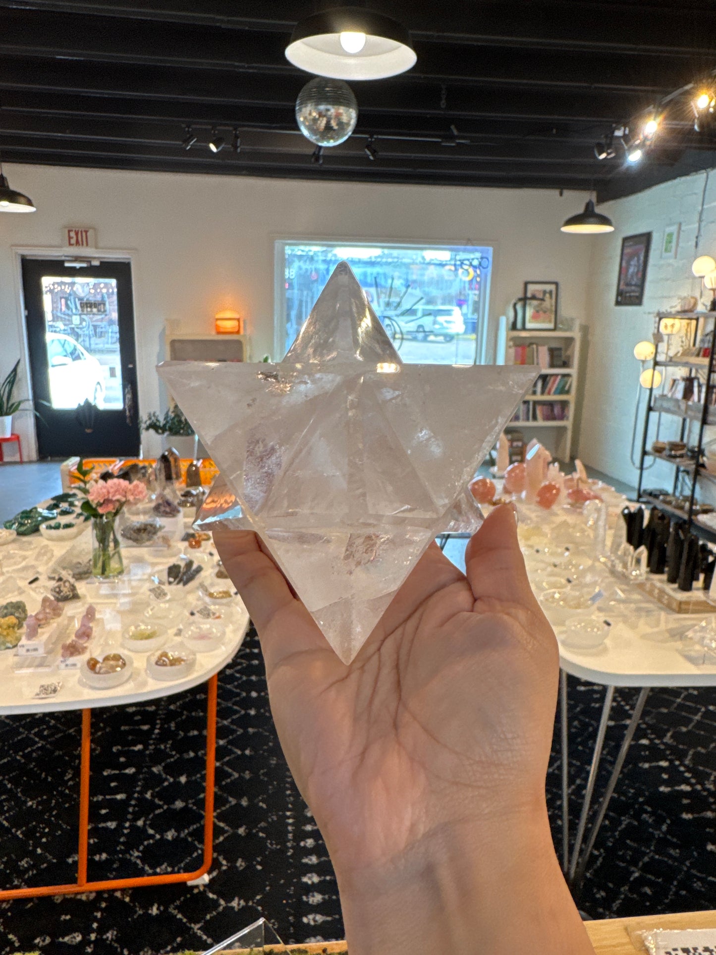 Large Clear Quartz Merkaba