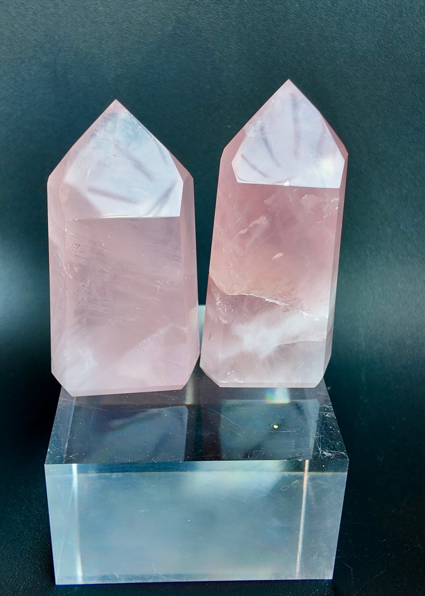 Mini Rose Quartz Tower- MRT3