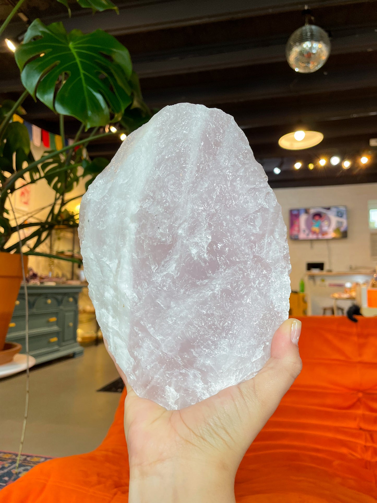 XXL Rough Rose Quartz Chunk - RQ003
