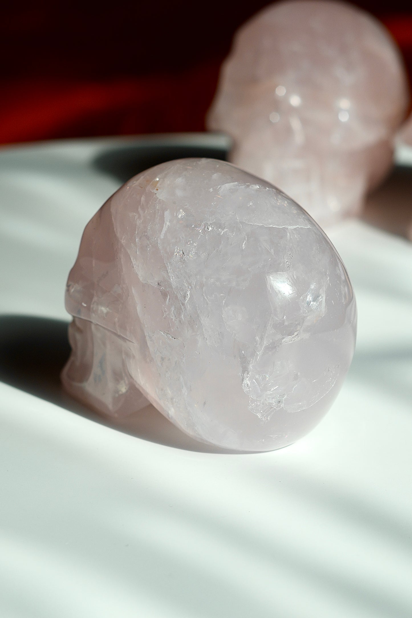 Rose Quartz Skull