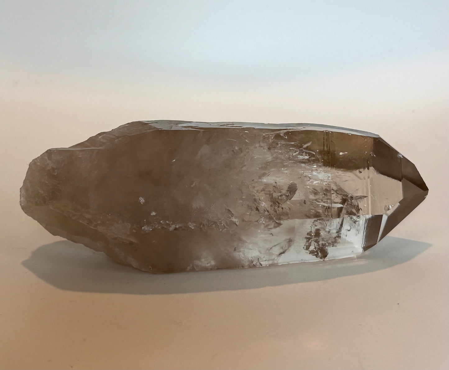 Lemurian Smoky Quartz Energy Grade Natural Point : Brazil