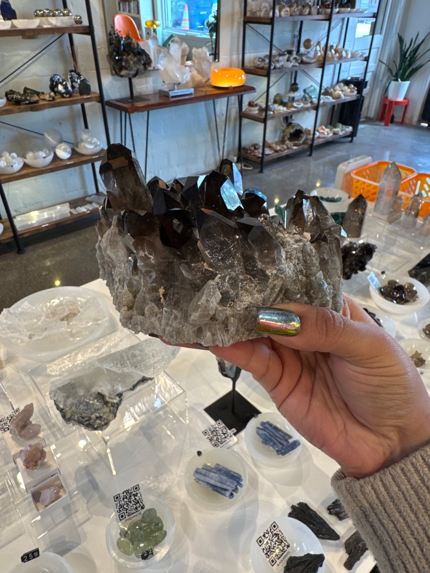Smoky Quartz Cluster