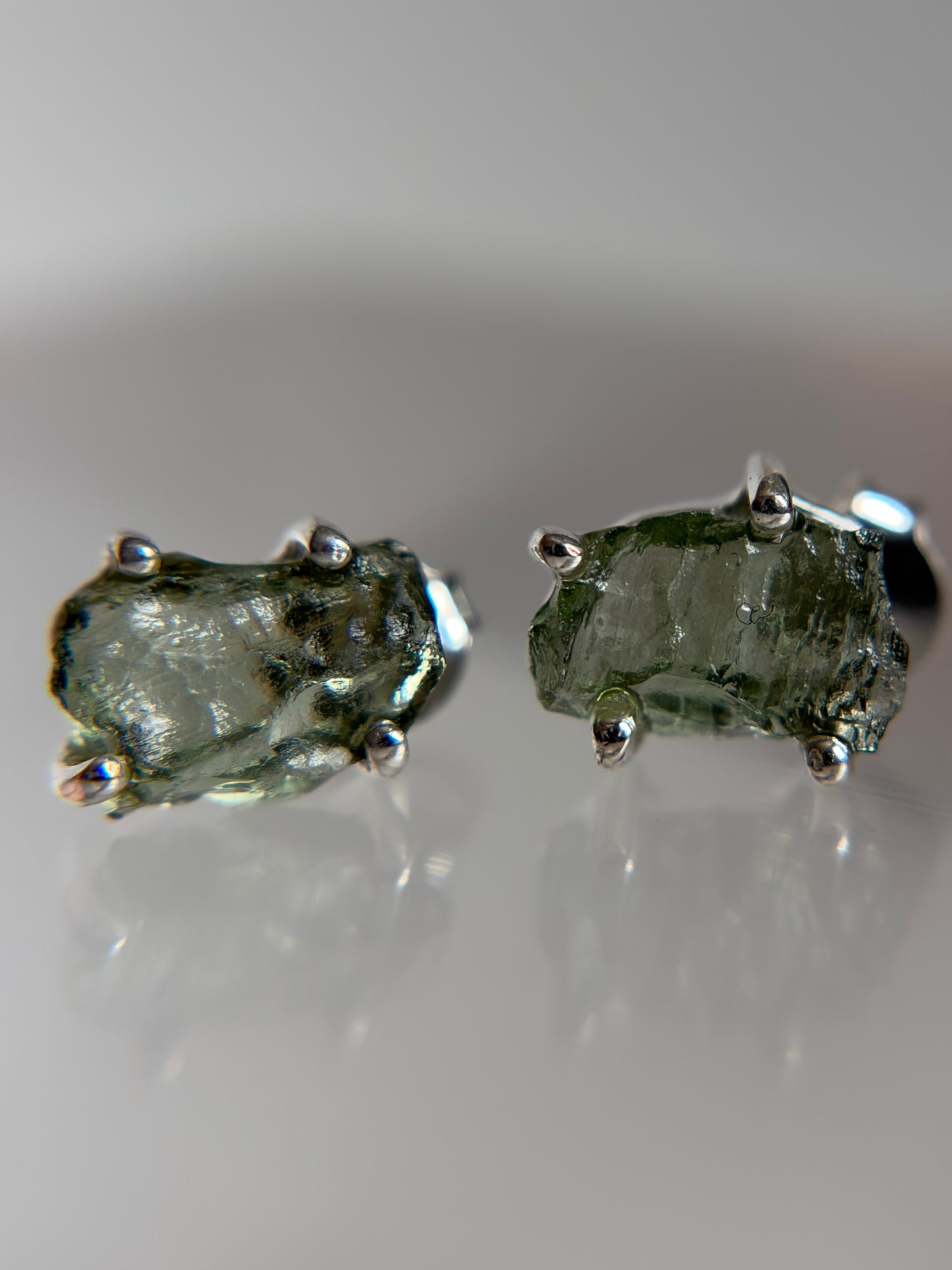 Moldavite Earrings
