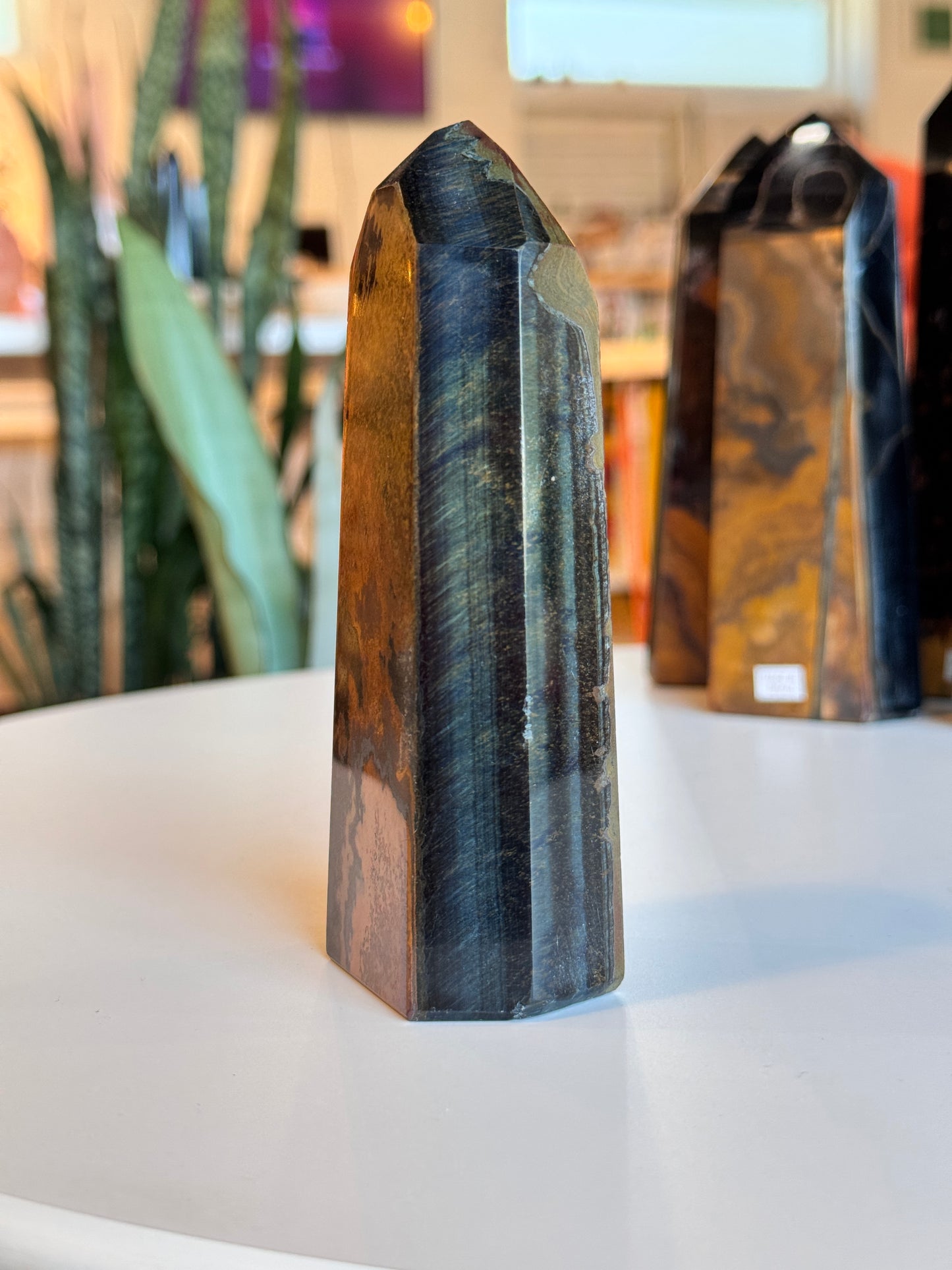 Blue Tigers Eye Tower