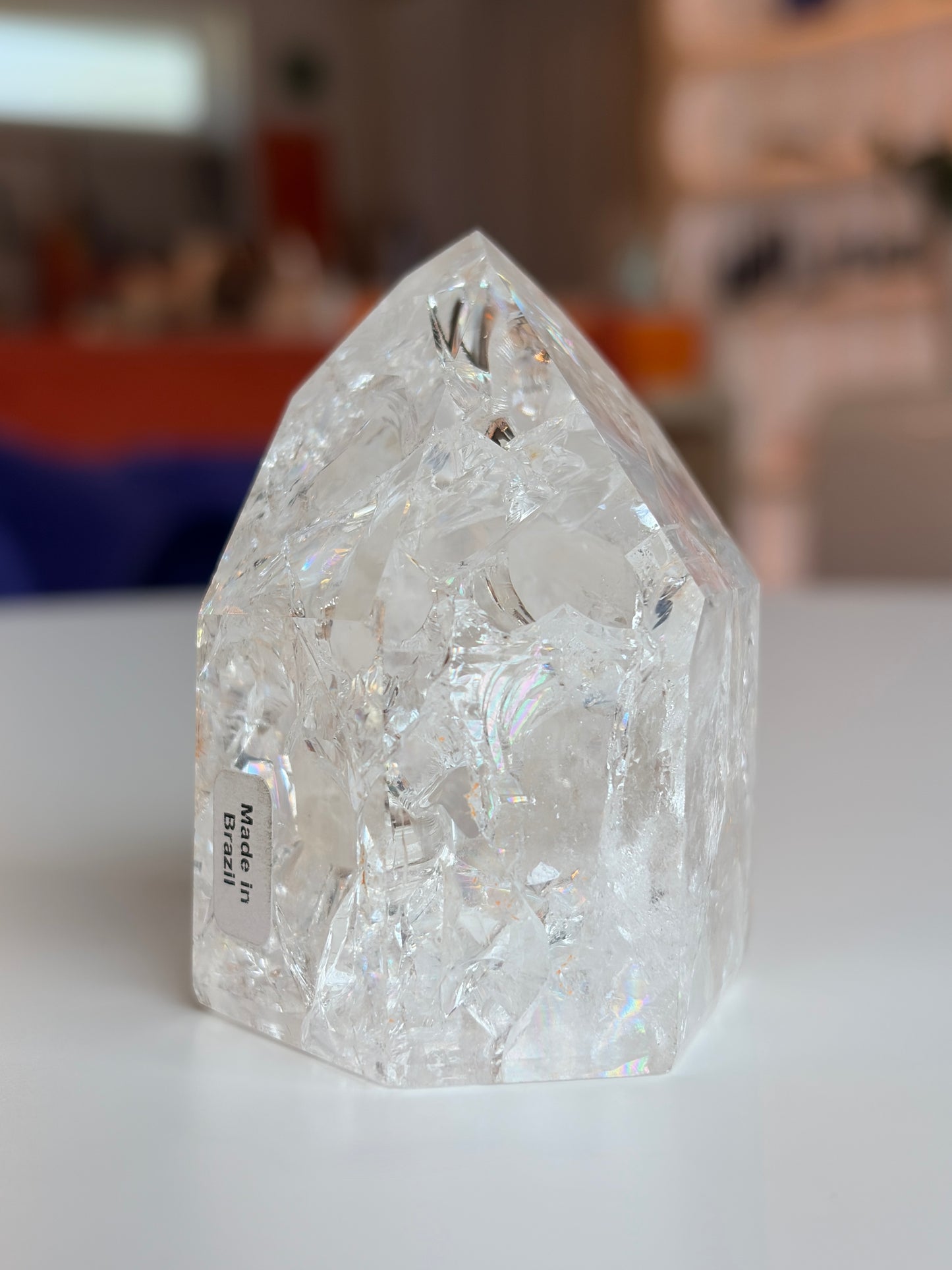 Brazilian Crackle Quartz Tower CQ02