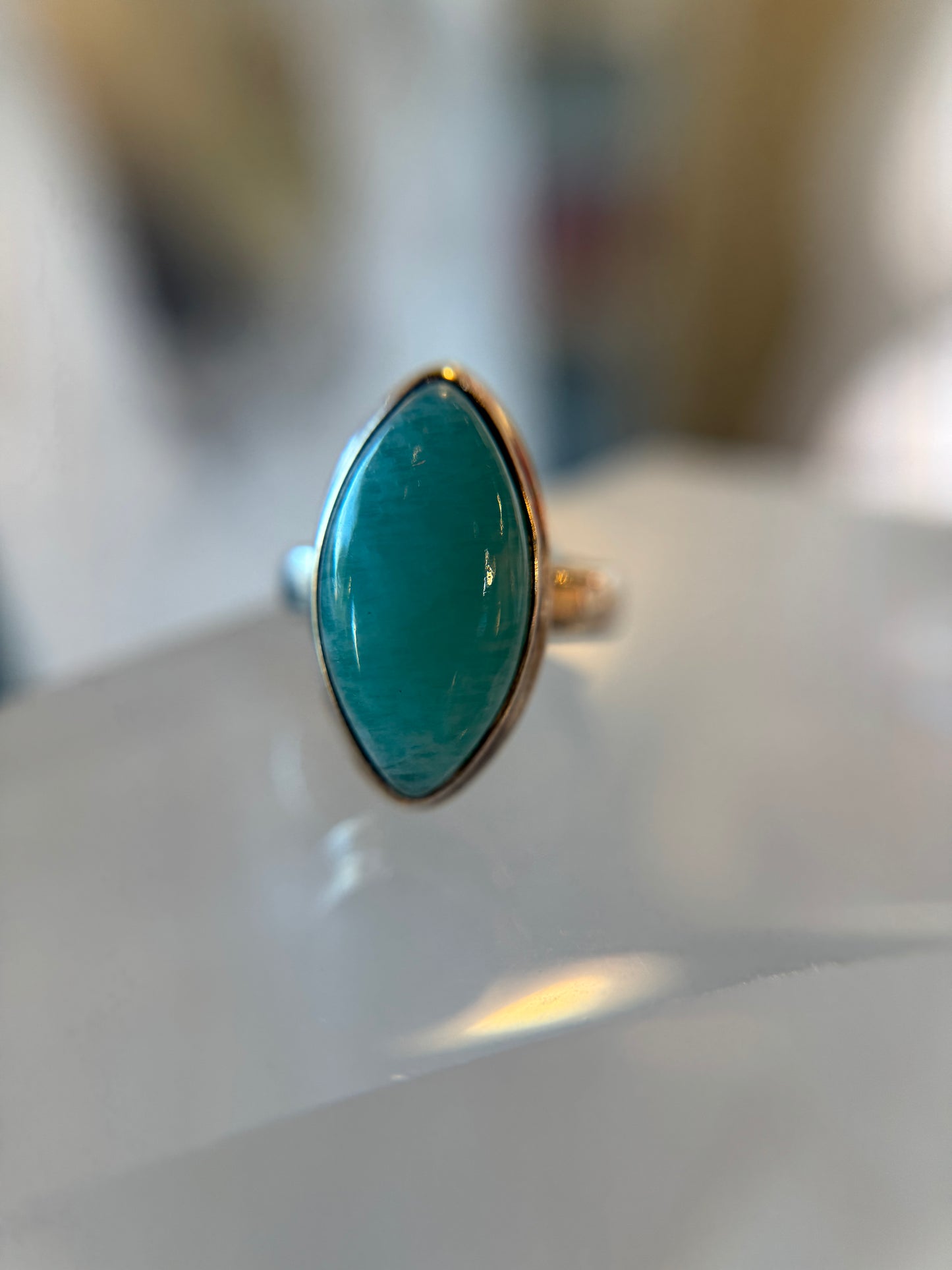 Amazonite Ring Size 5