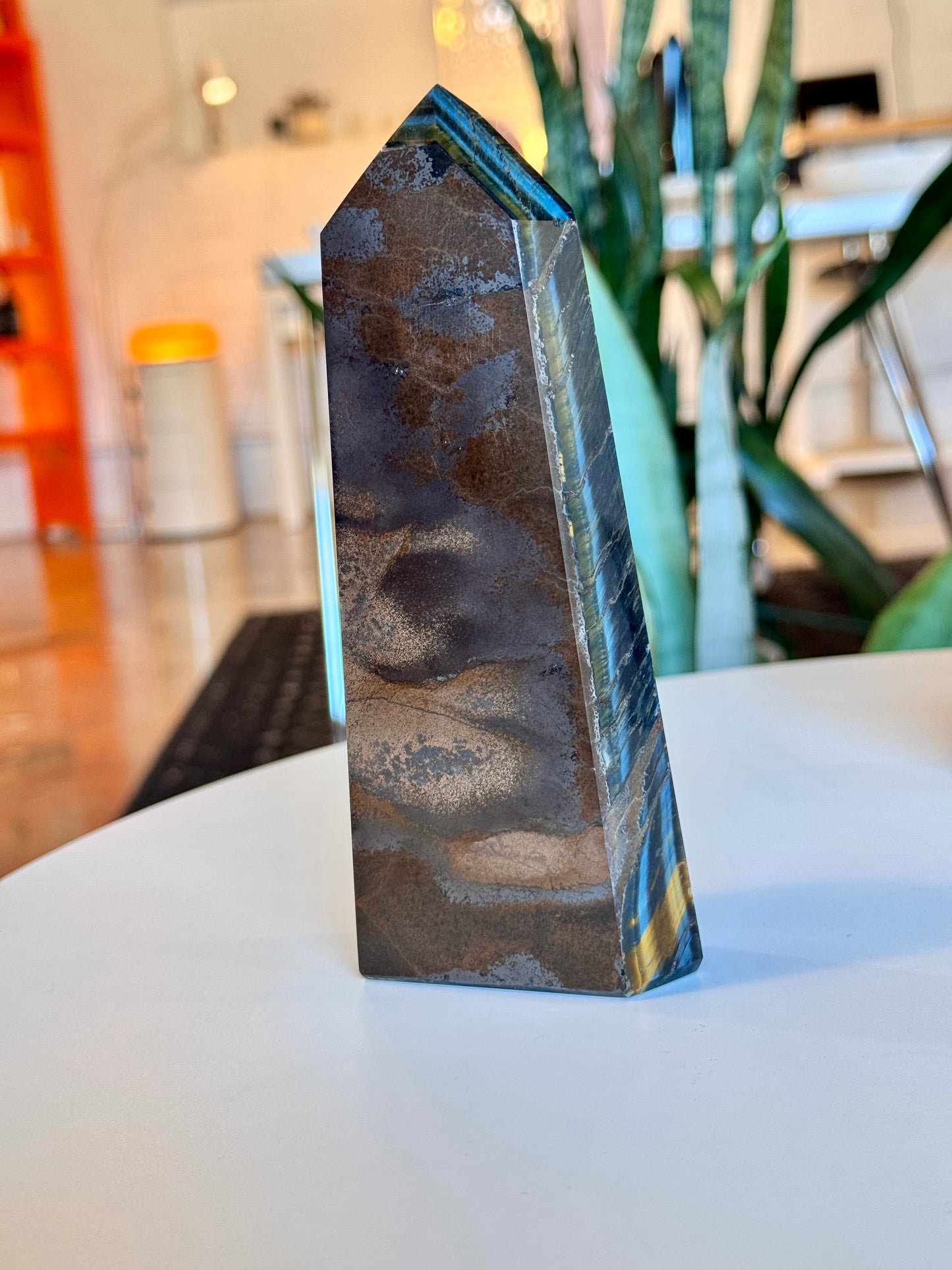 Blue Tigers Eye Tower