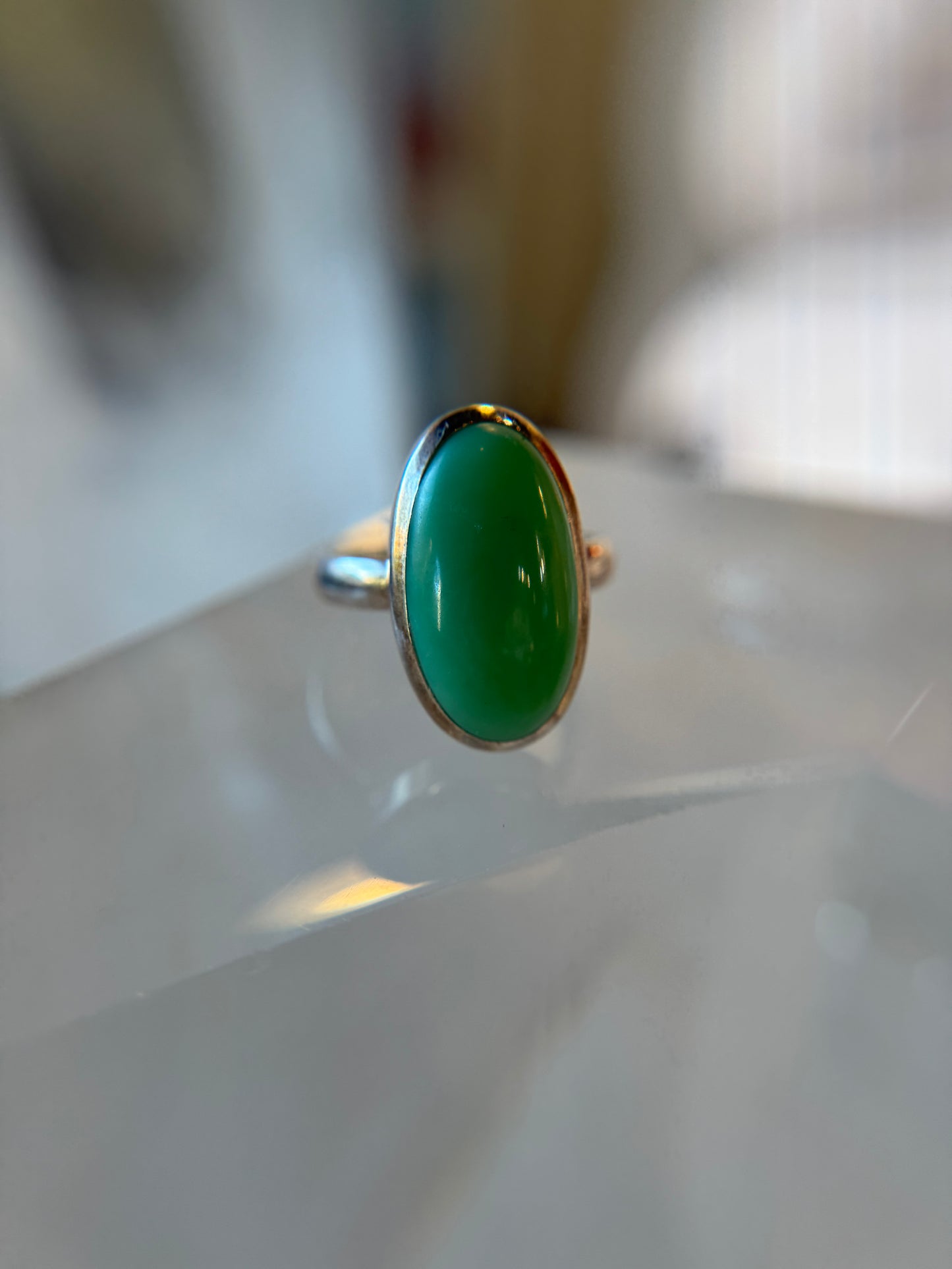 Chrysoprase Ring Size 10