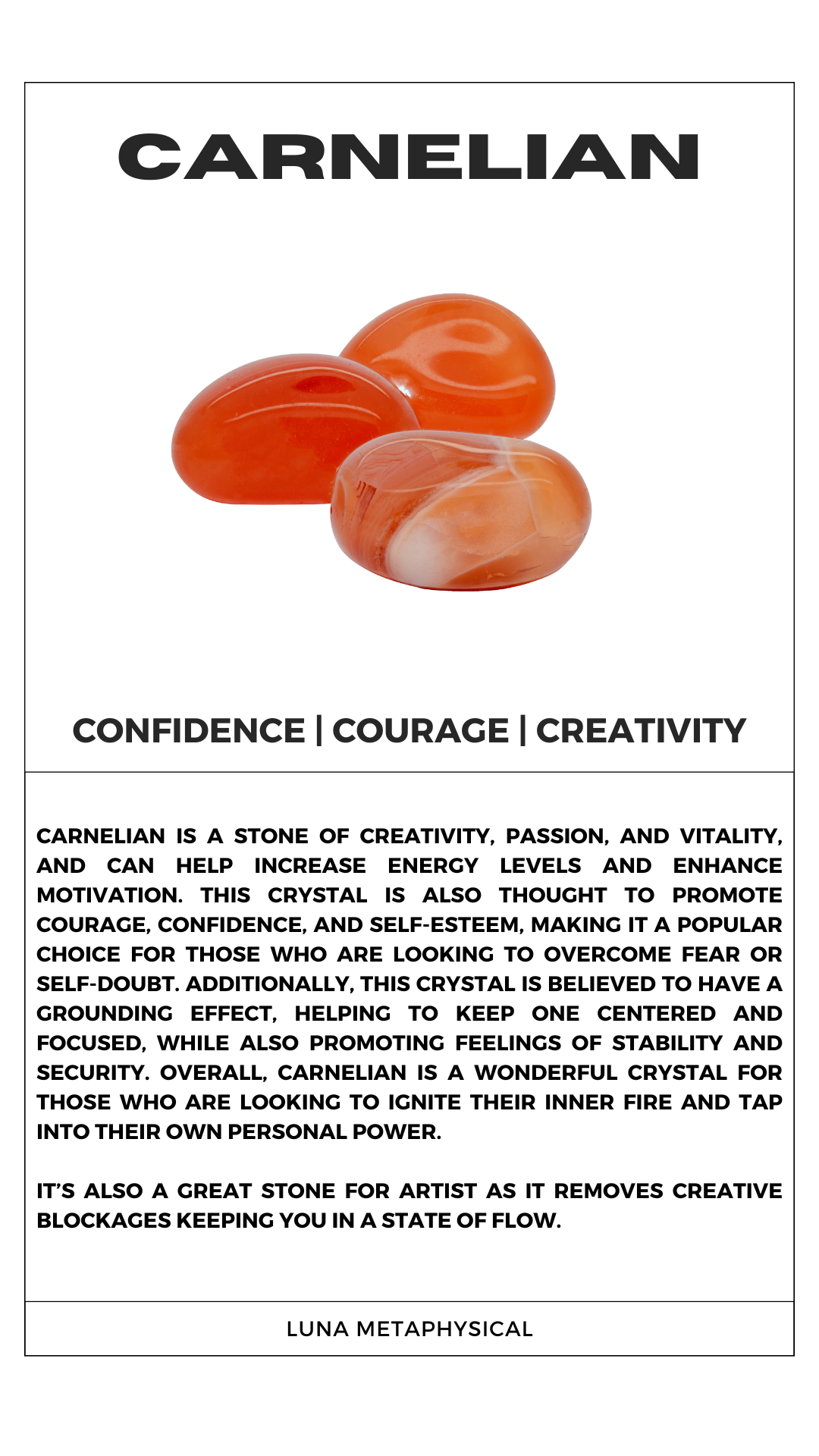 Large Carnelian Tumbled