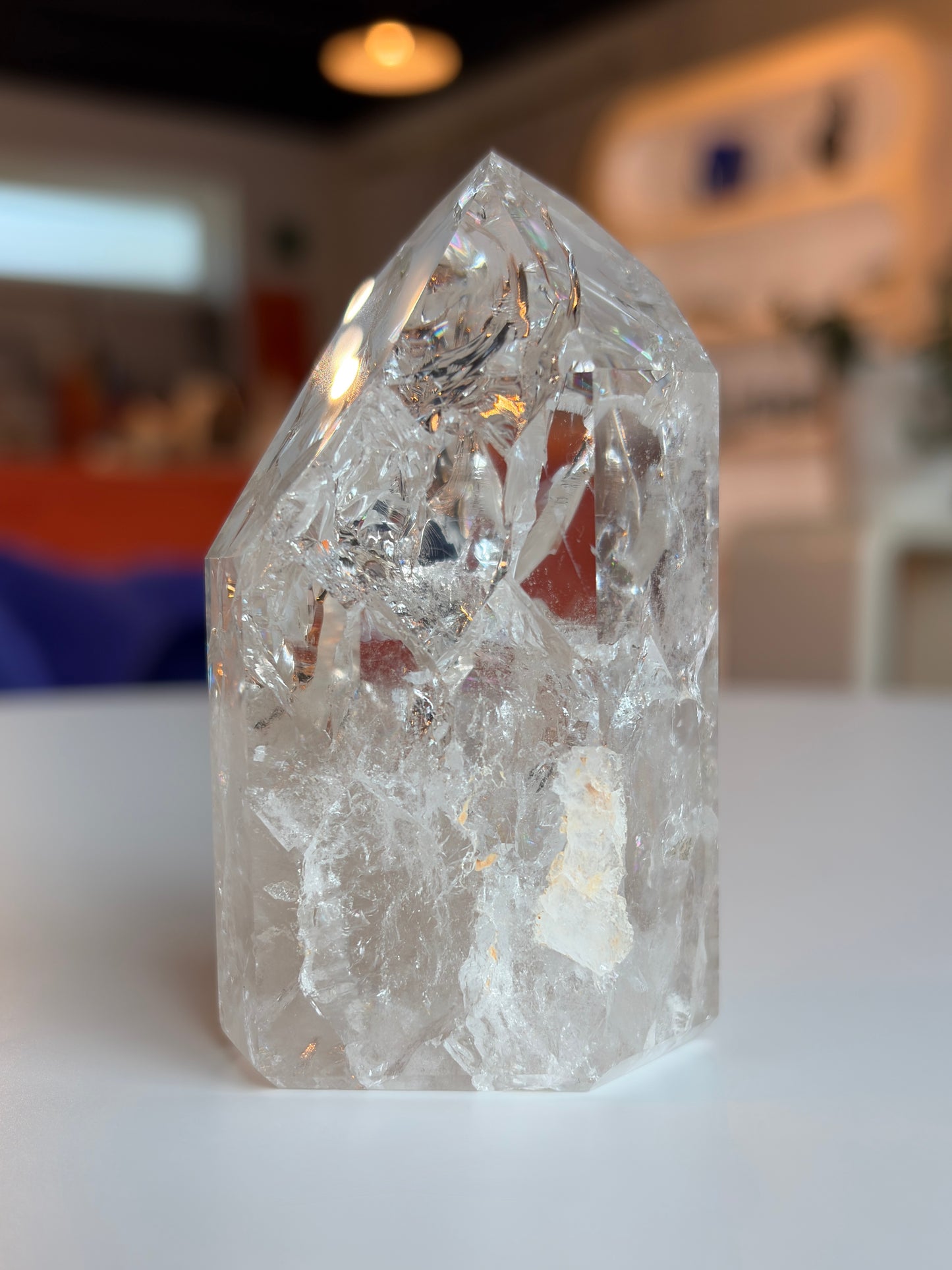 Brazilian Crackle Quartz Tower CQ06