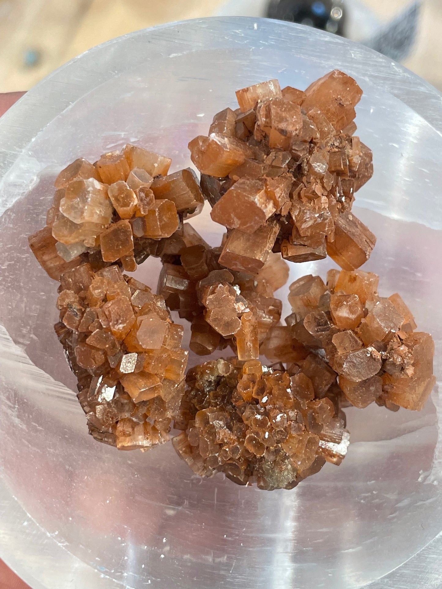 Small Red Aragonite Star Burst