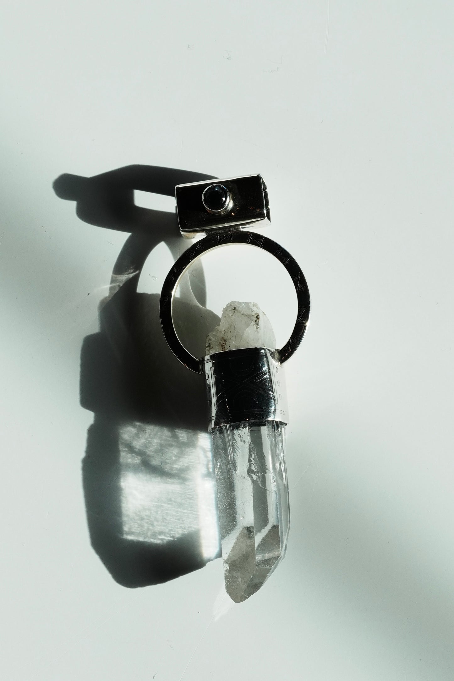 LEMURIAN SAPPHIRE STERLING SILVER PENDANT