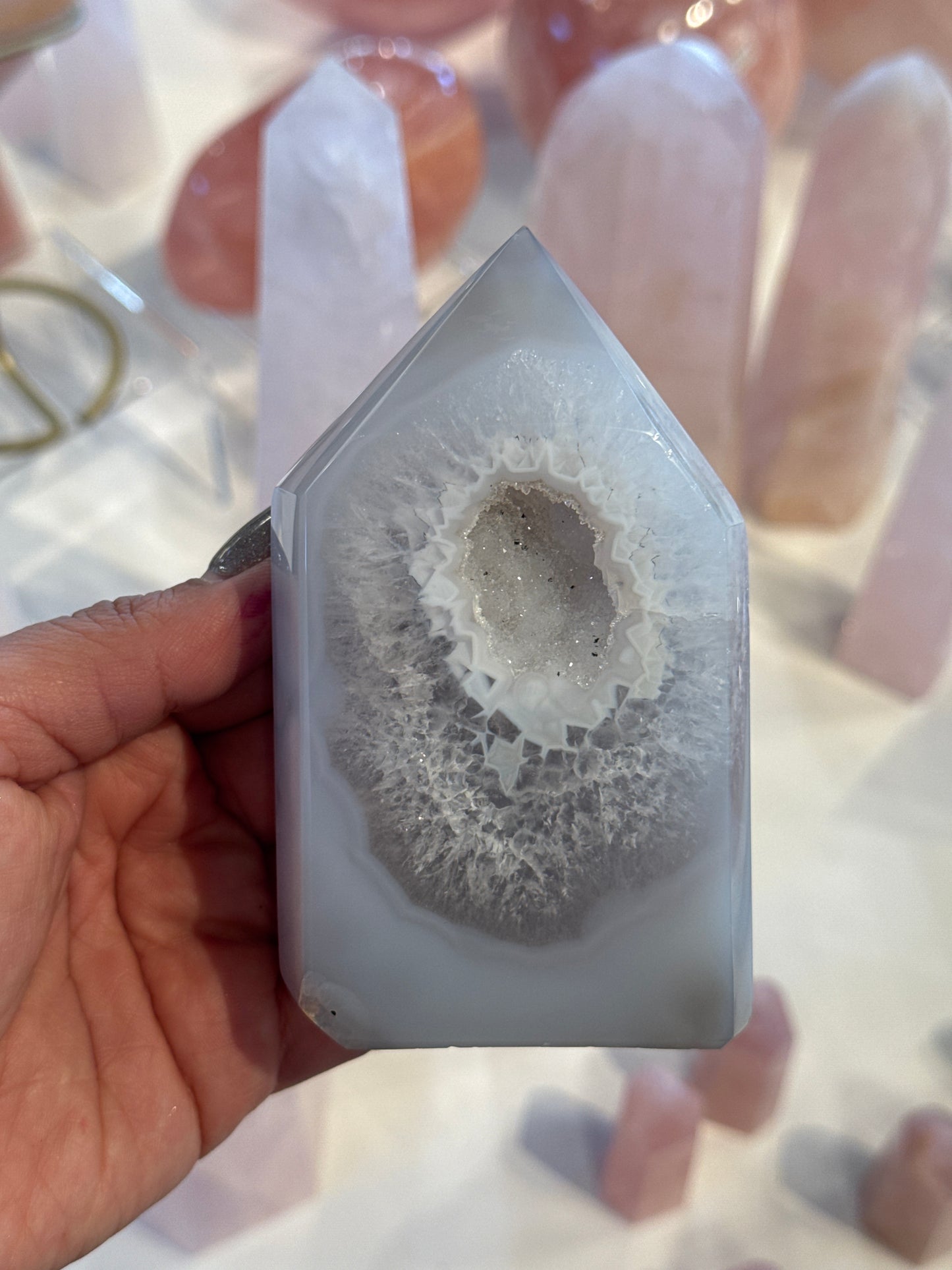 Druzy Agate Tower #8