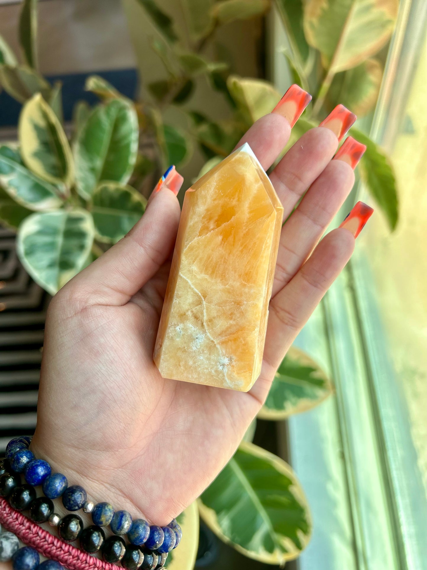 Orange Calcite Tower -OCT2