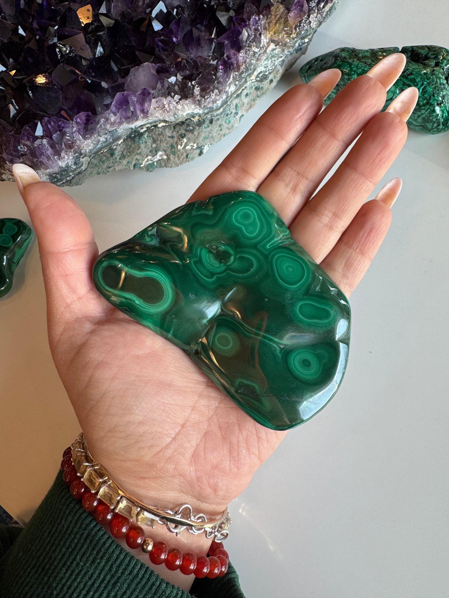 Polished Malachite Freeform - B