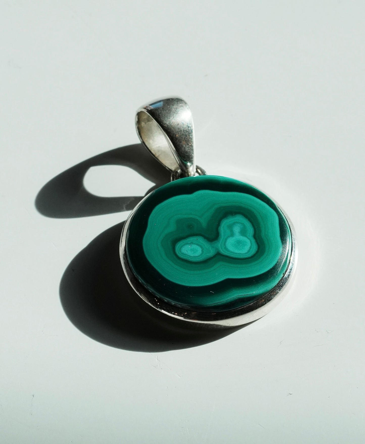 Malachite Sterling Silver Pendant